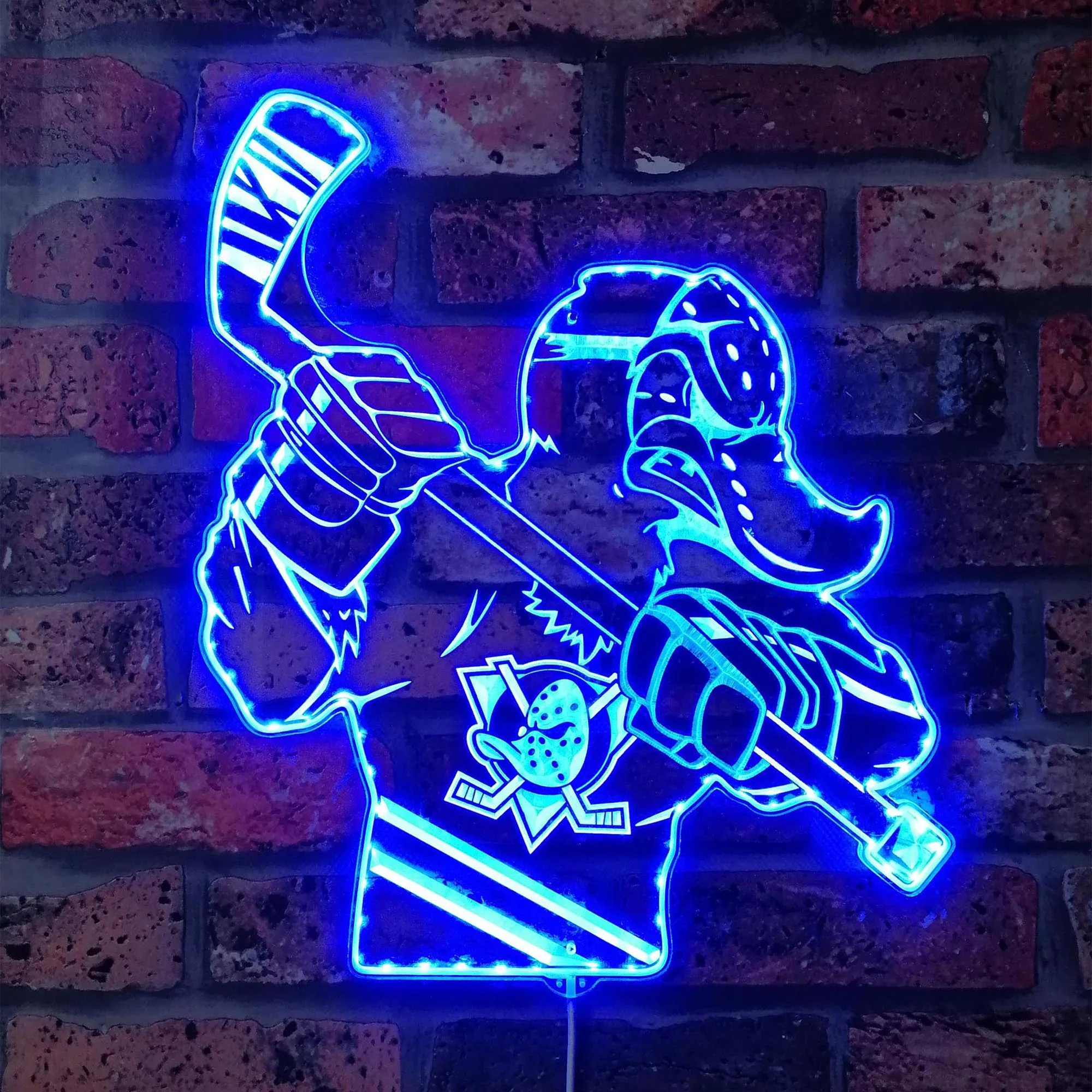 Mighty Ducks NFL Neon LED Sign with Dynamic RGB Colors - Image 4