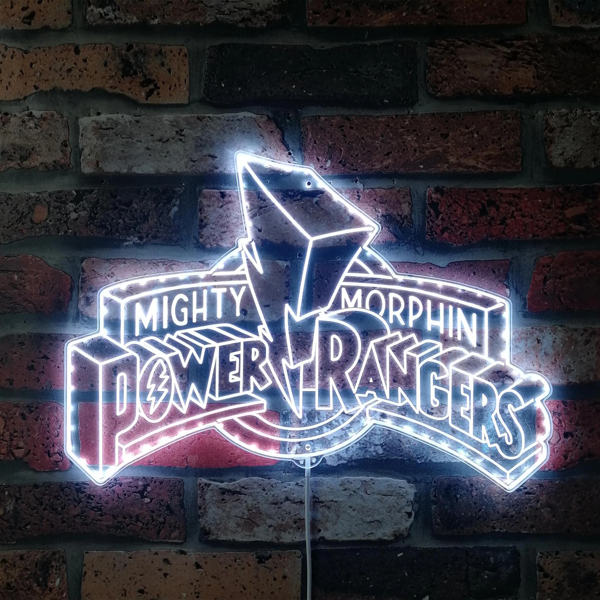 Mighty Morphin Power of Rangers Neon LED Sign with Dynamic RGB Colors - Image 5