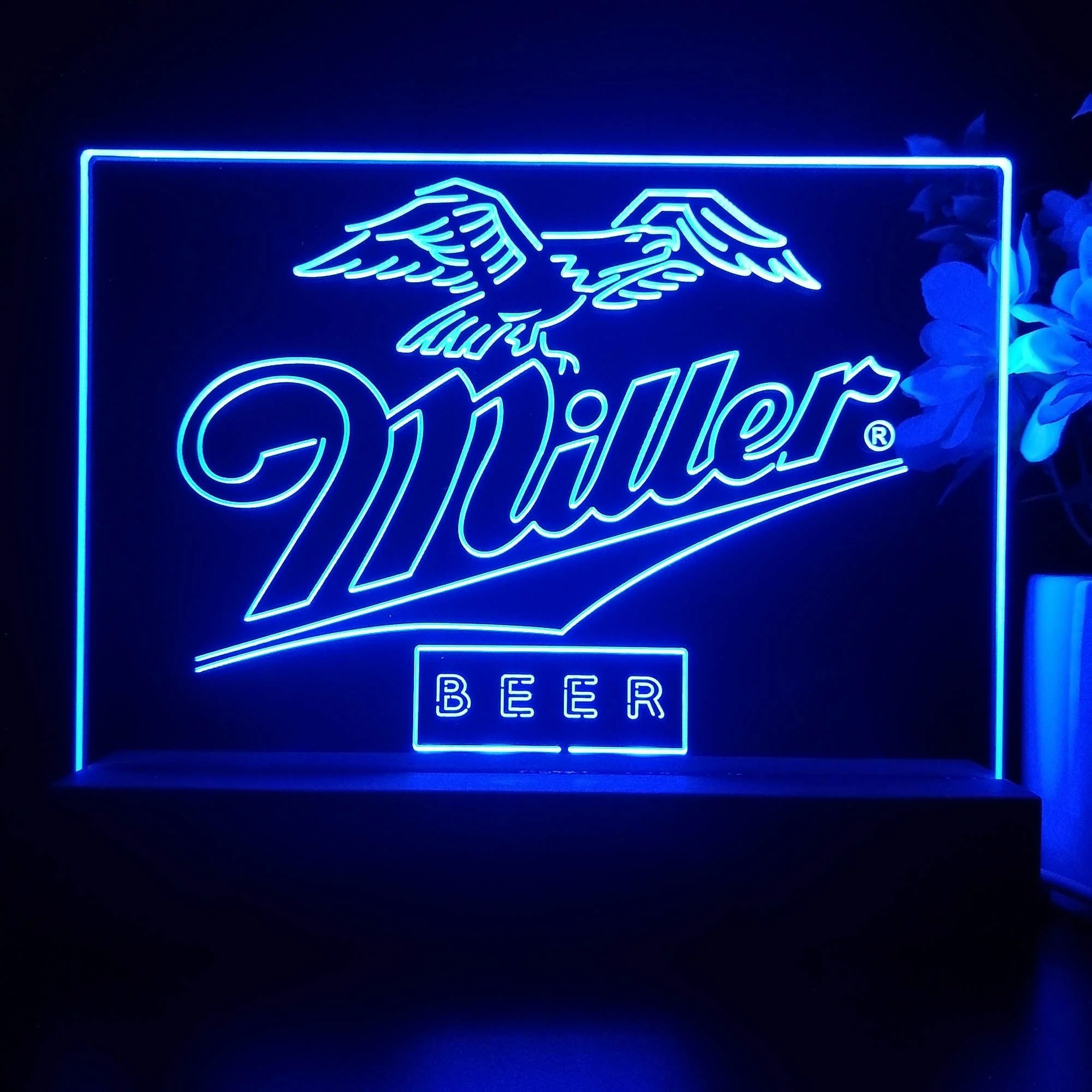 Miller Beer Eagle Classic Neon Sign Pub Bar Lamp - Image 3