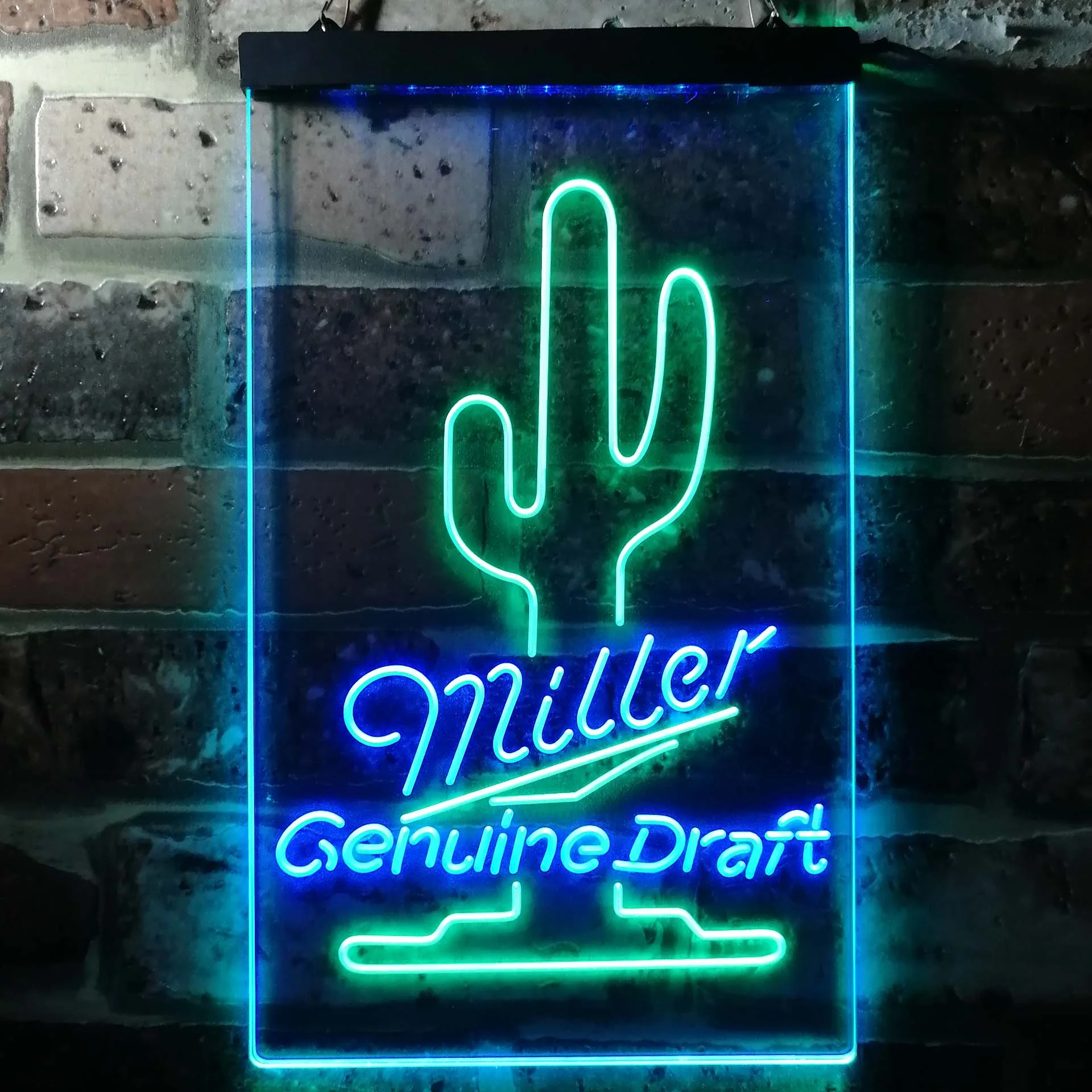 Miller Genuine Draft Cactus Home Bar Neon Light LED Sign - Image 10
