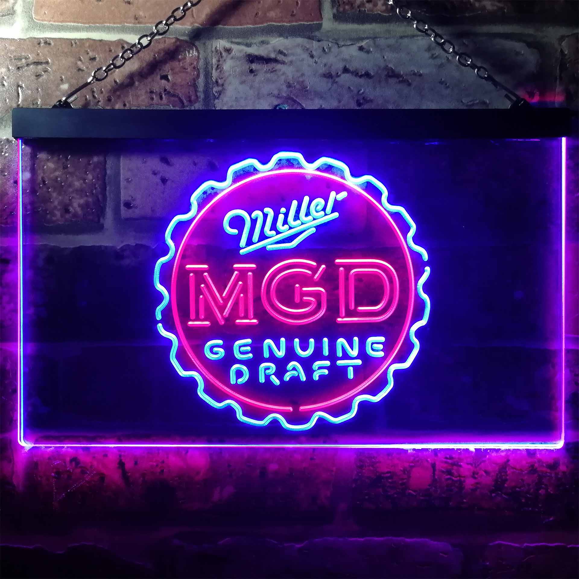 Miller Genuine Draft MGD Neon-Like LED Sign - Image 4