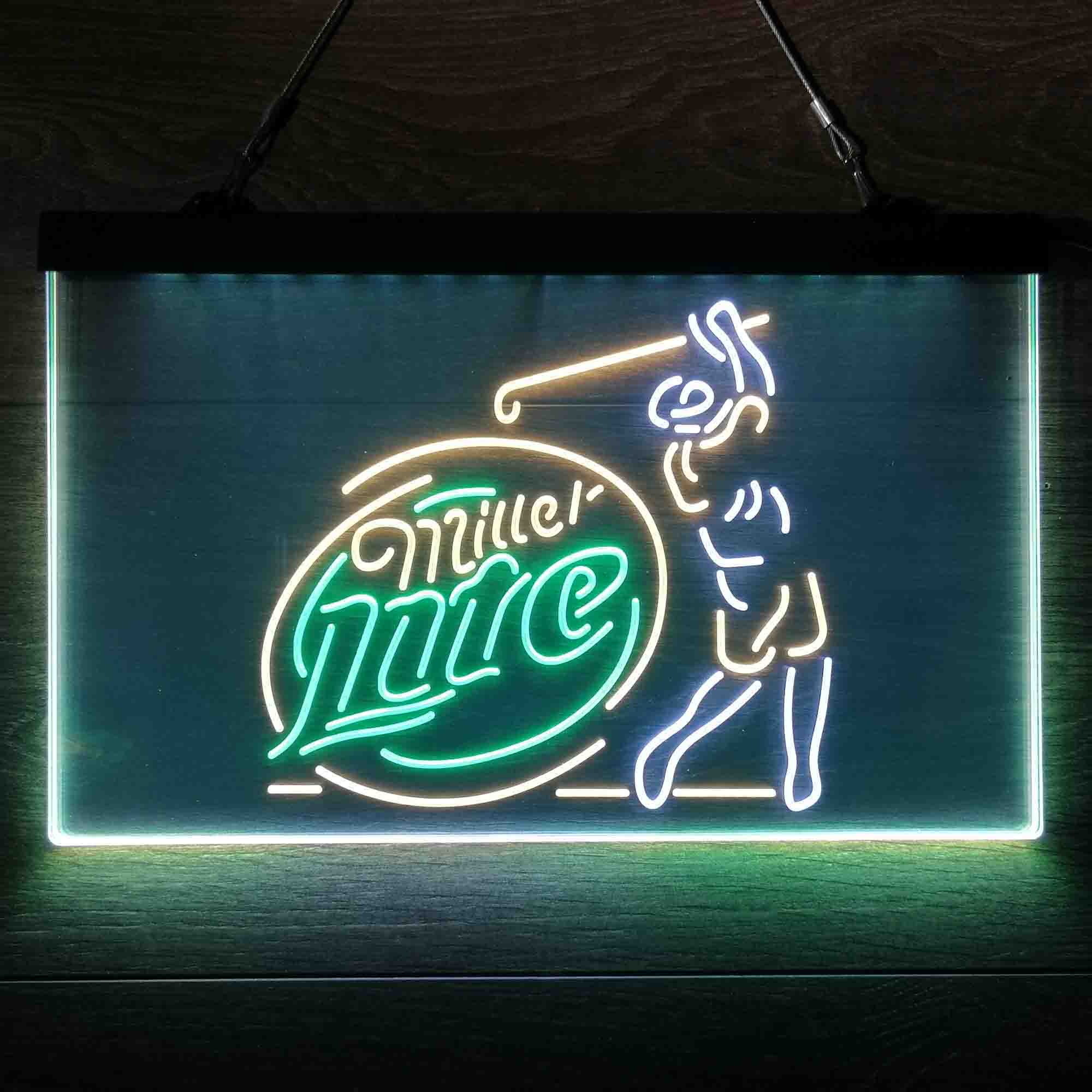 Miller Golf  Neon 3-Color LED Sign