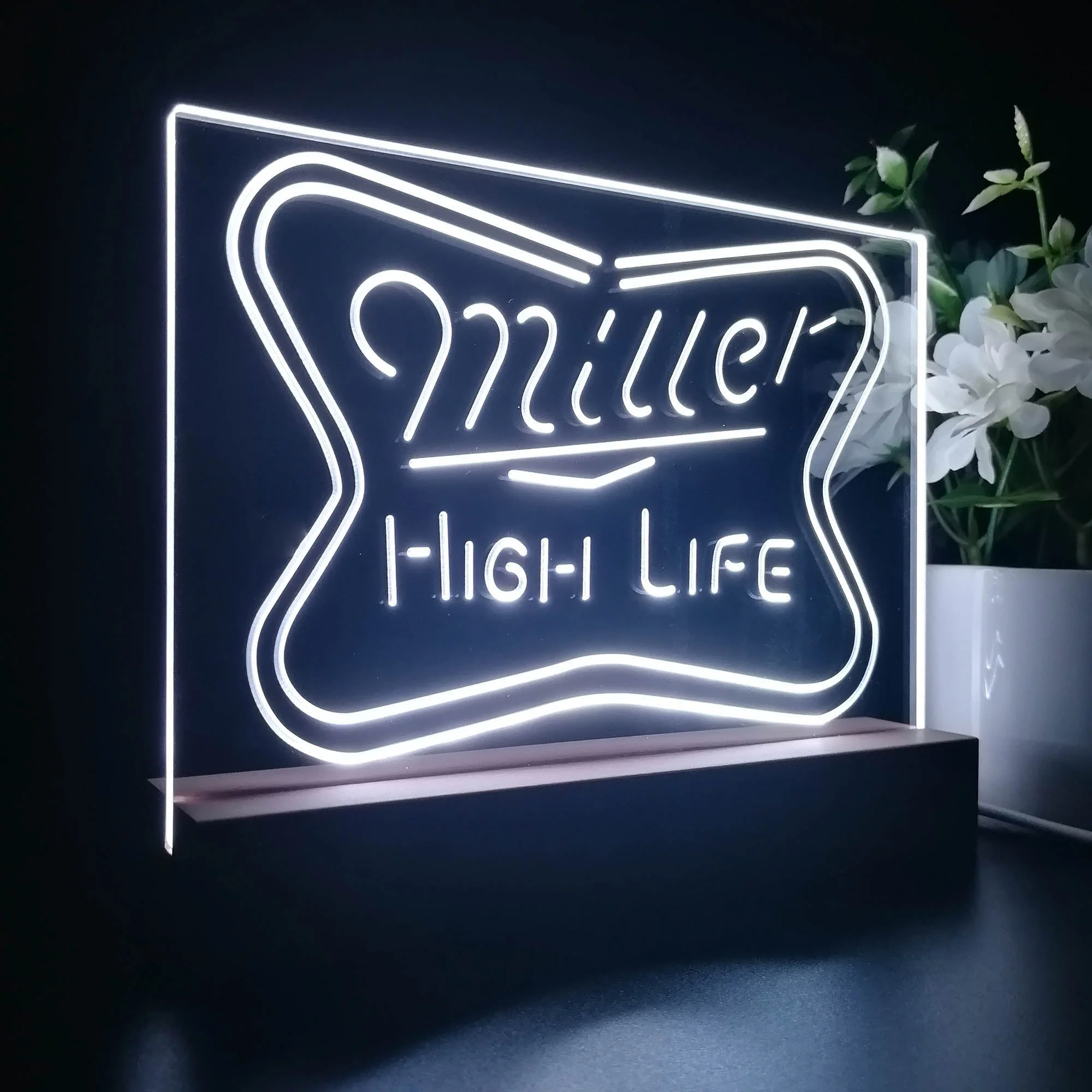 Miller High Life Beer Neon Sign Pub Bar Lamp - Image 7