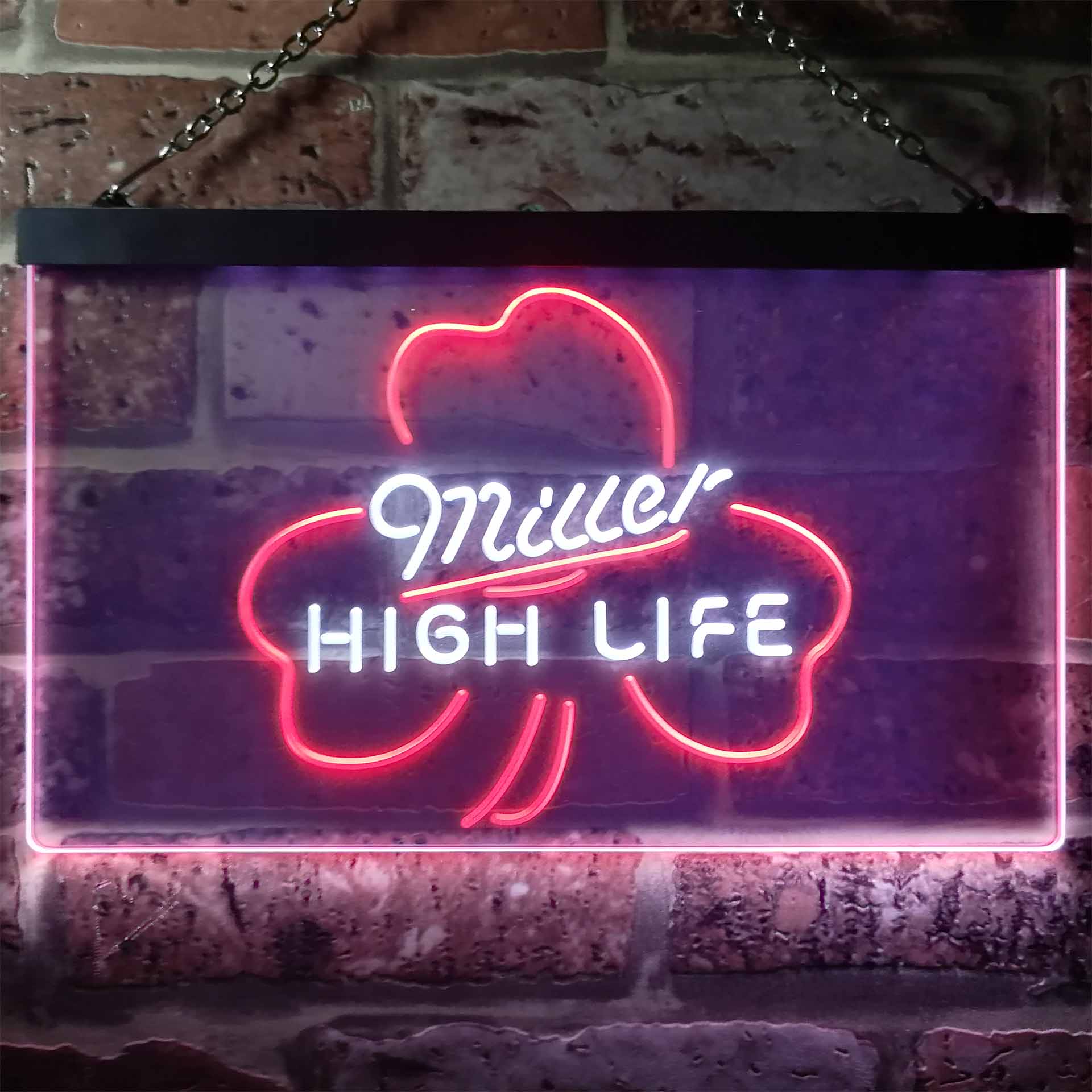 Miller High Life Shamrock Neon-Like LED Sign - Image 10