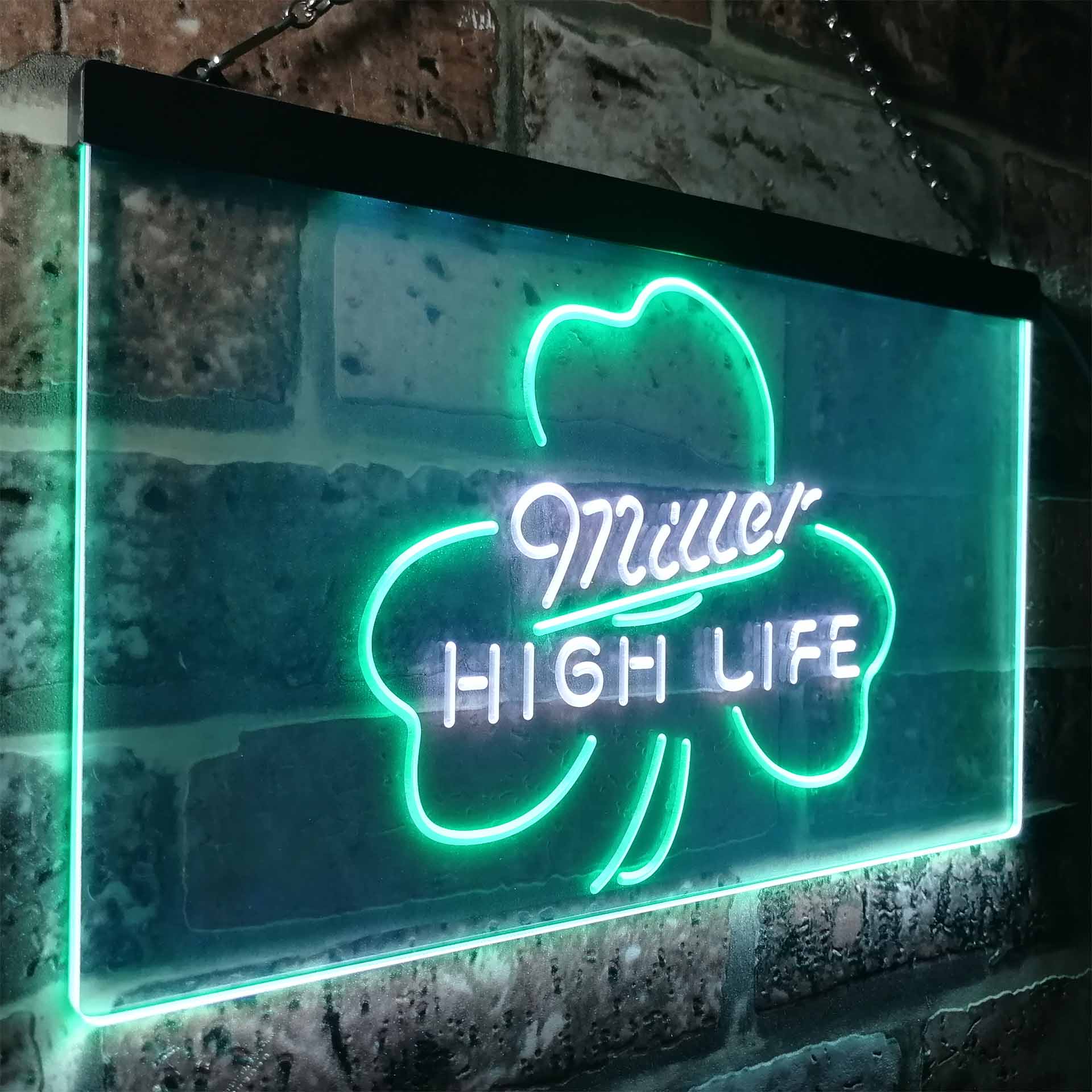 Miller High Life Shamrock Neon-Like LED Sign - Image 14