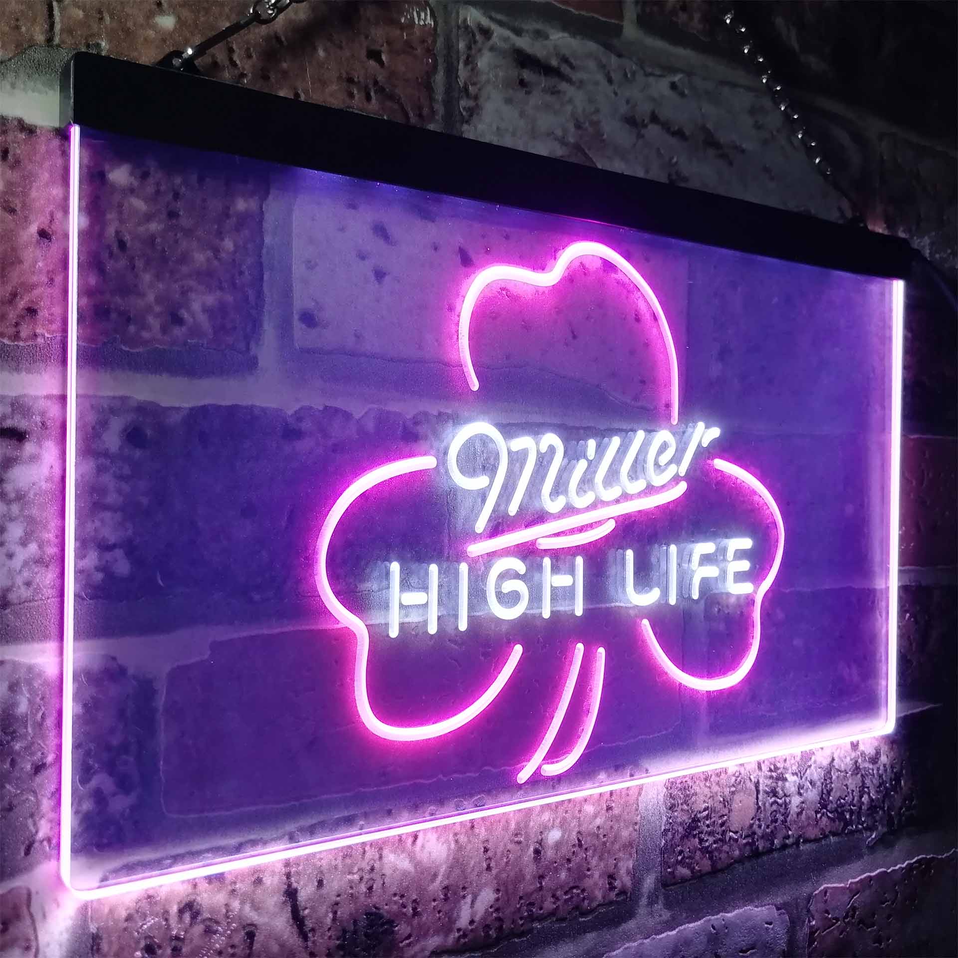 Miller High Life Shamrock Neon-Like LED Sign - Image 16