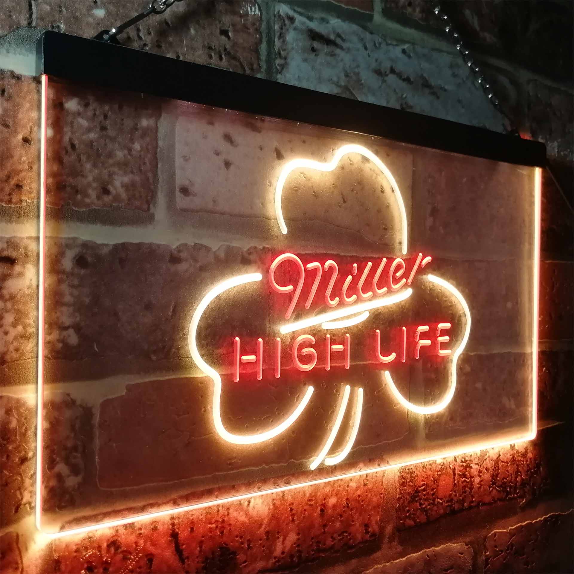 Miller High Life Shamrock Neon-Like LED Sign - Image 19