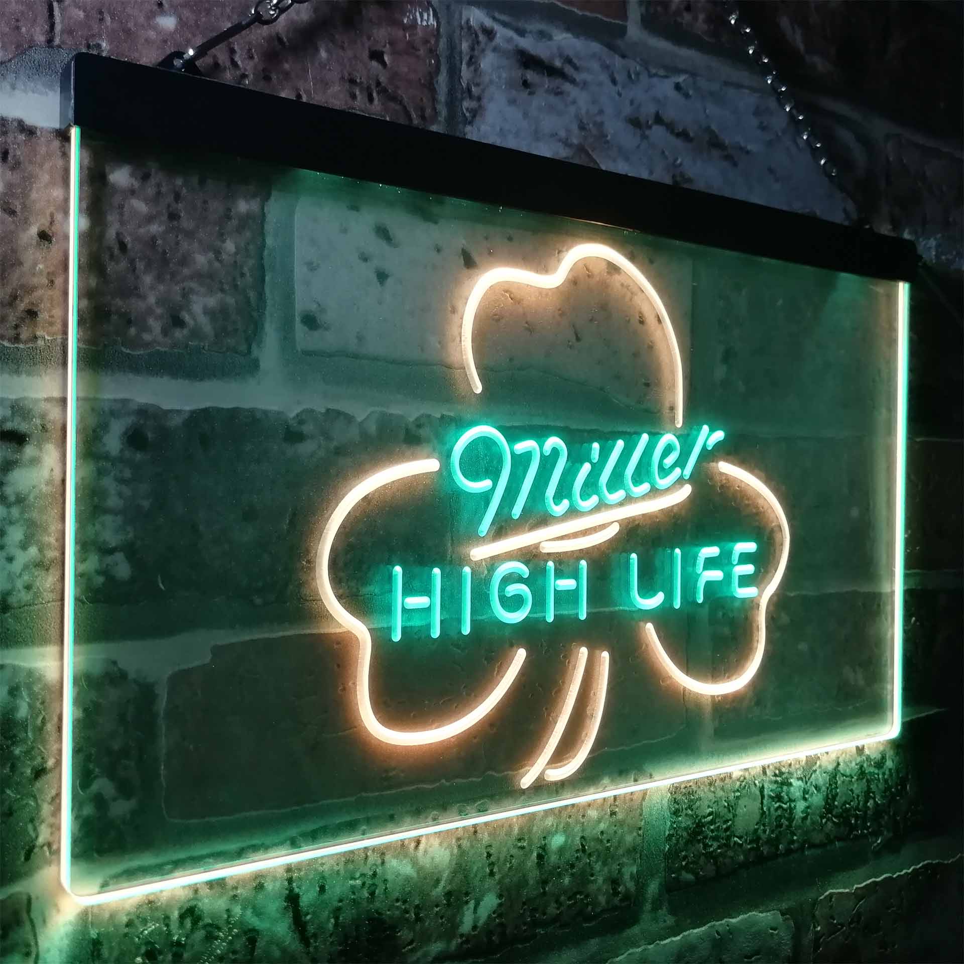 Miller High Life Shamrock Neon-Like LED Sign - Image 24