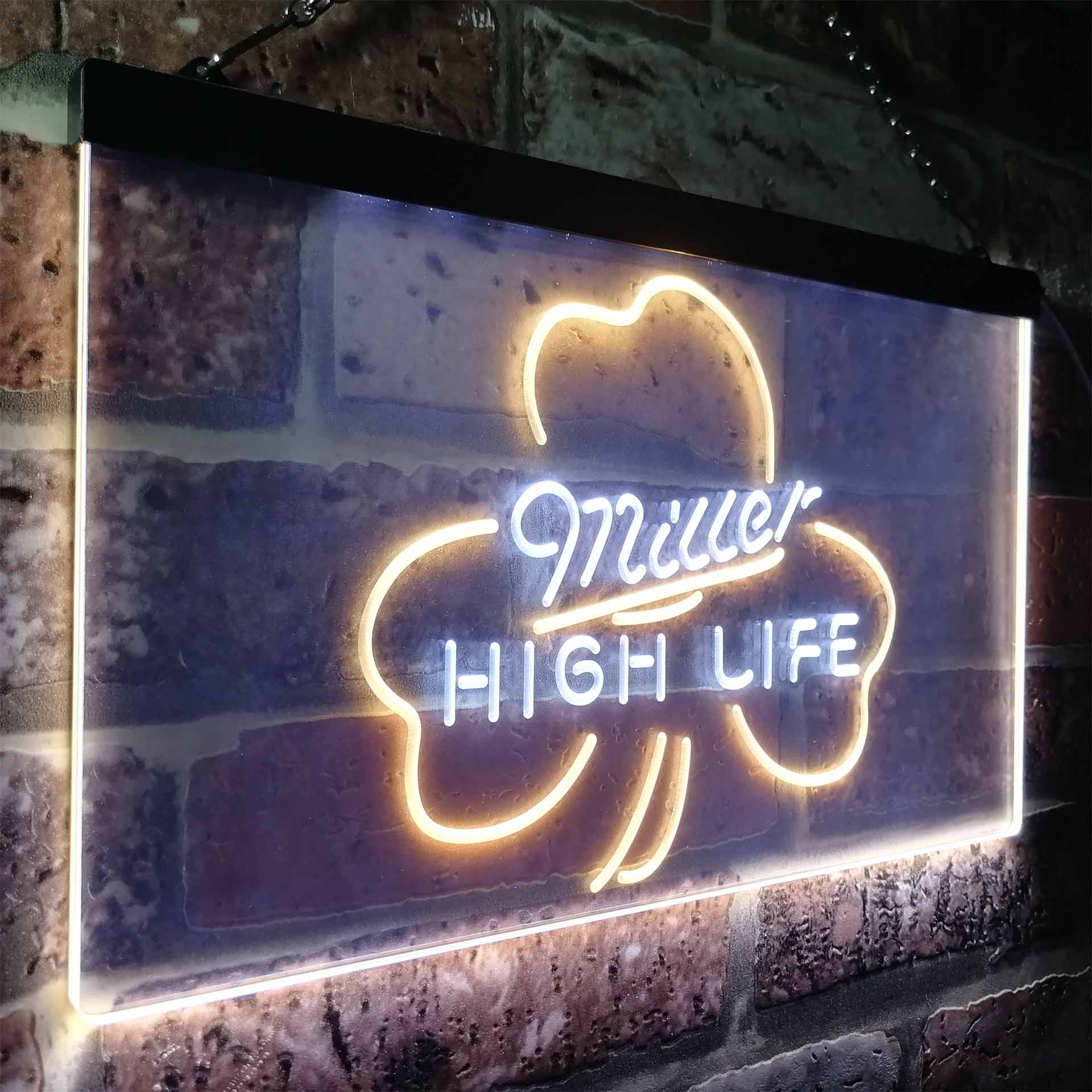 Miller High Life Shamrock Neon-Like LED Sign - Image 25