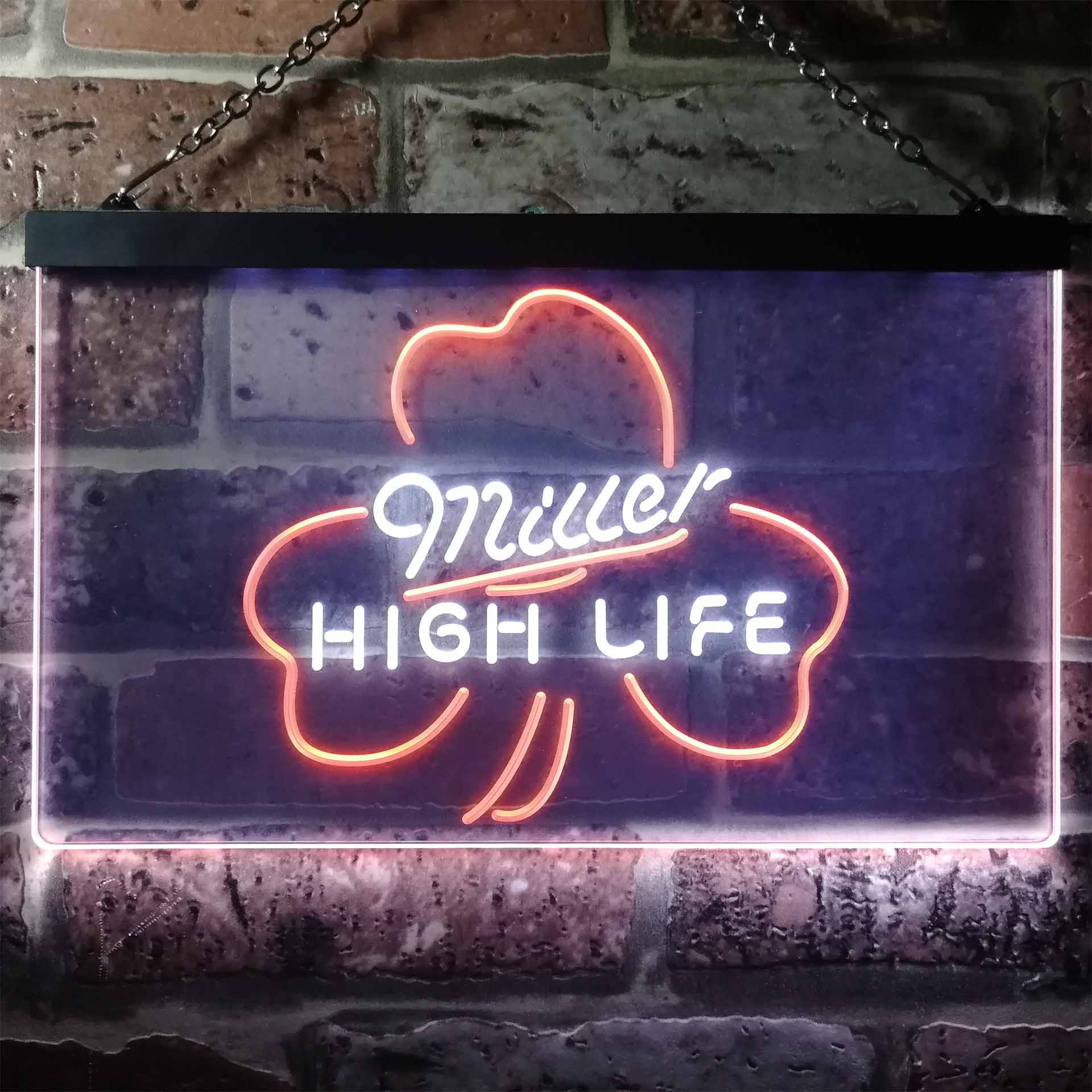 Miller High Life Shamrock Neon-Like LED Sign - Image 4