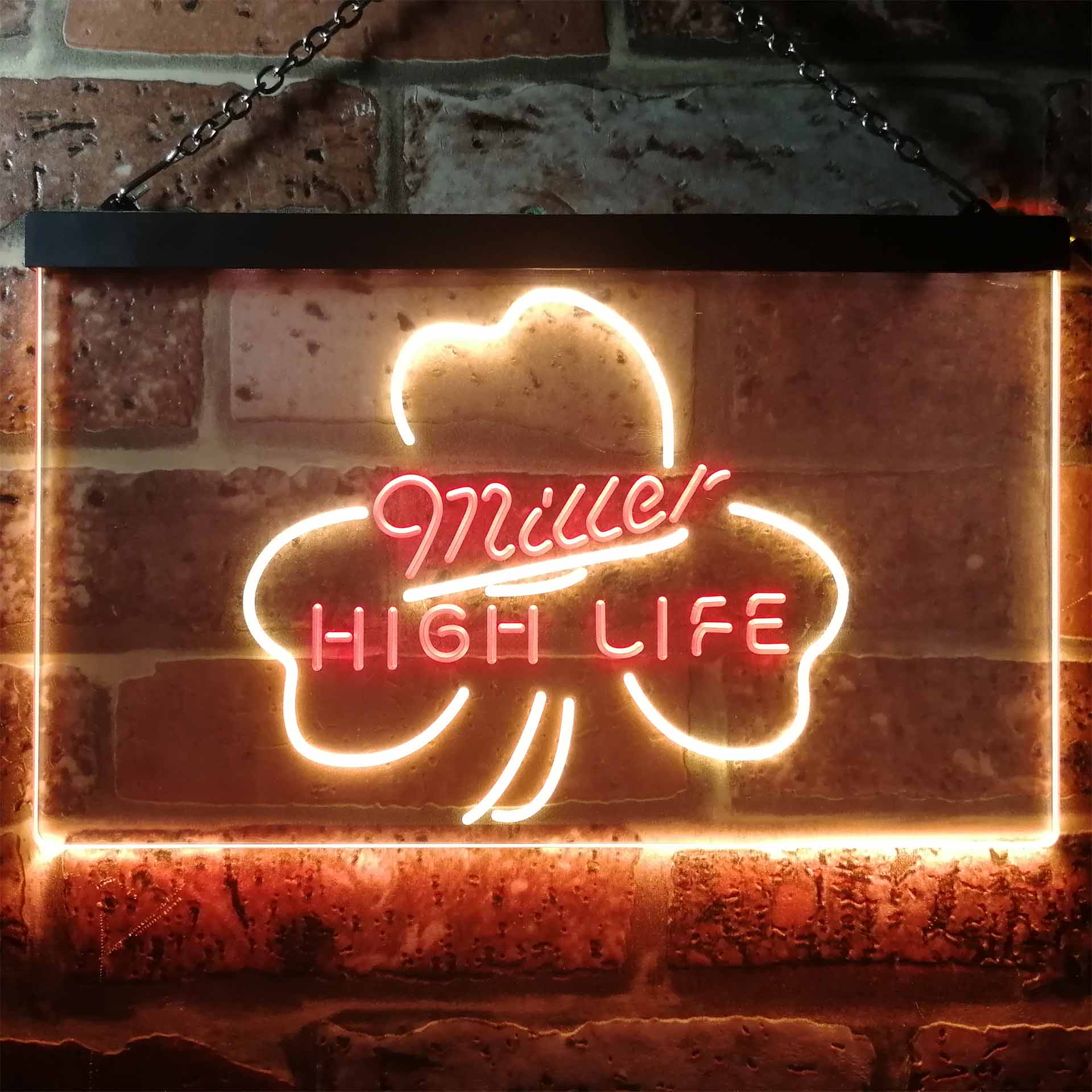 Miller High Life Shamrock Neon-Like LED Sign - Image 6
