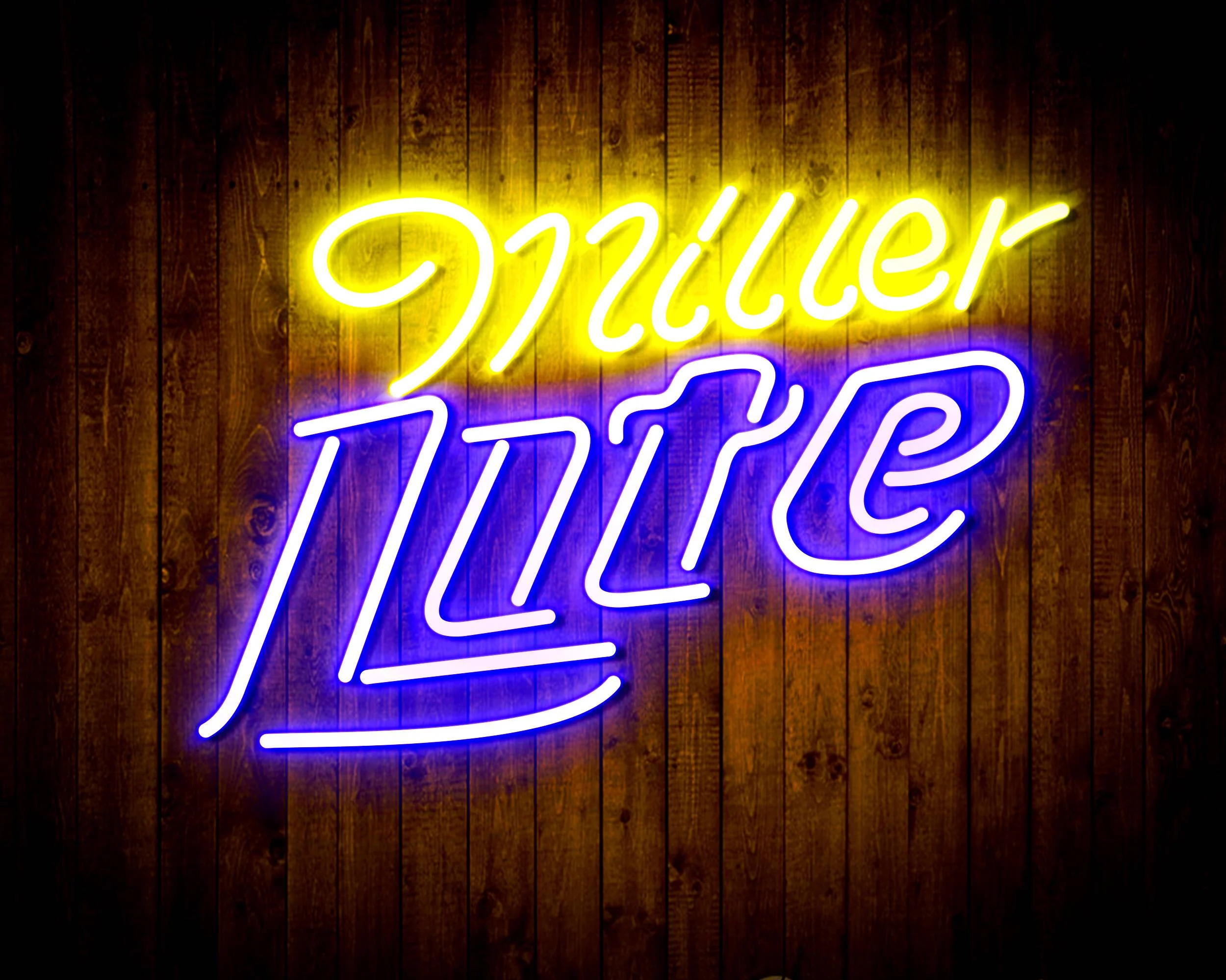 Miller Lite Classic Handmade Neon Flex LED Sign - Image 6