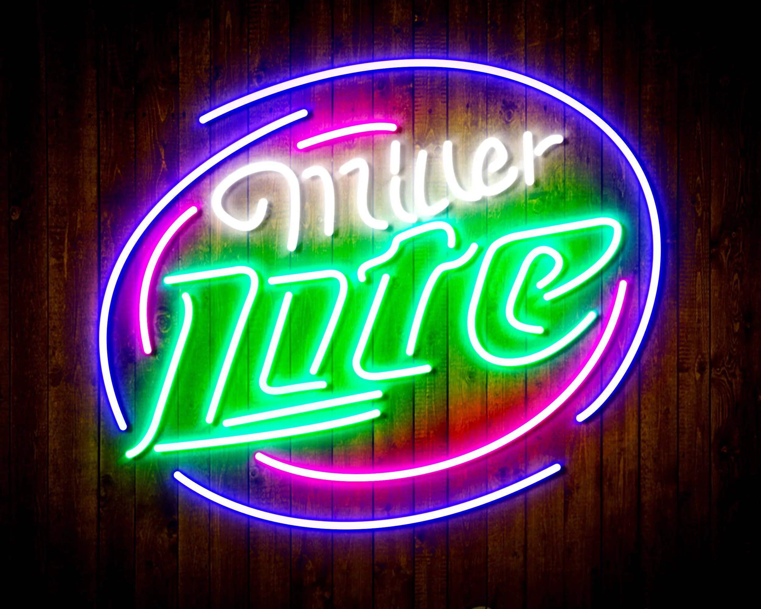 Miller Lite Bar Handmade Neon Flex LED Sign - Image 3