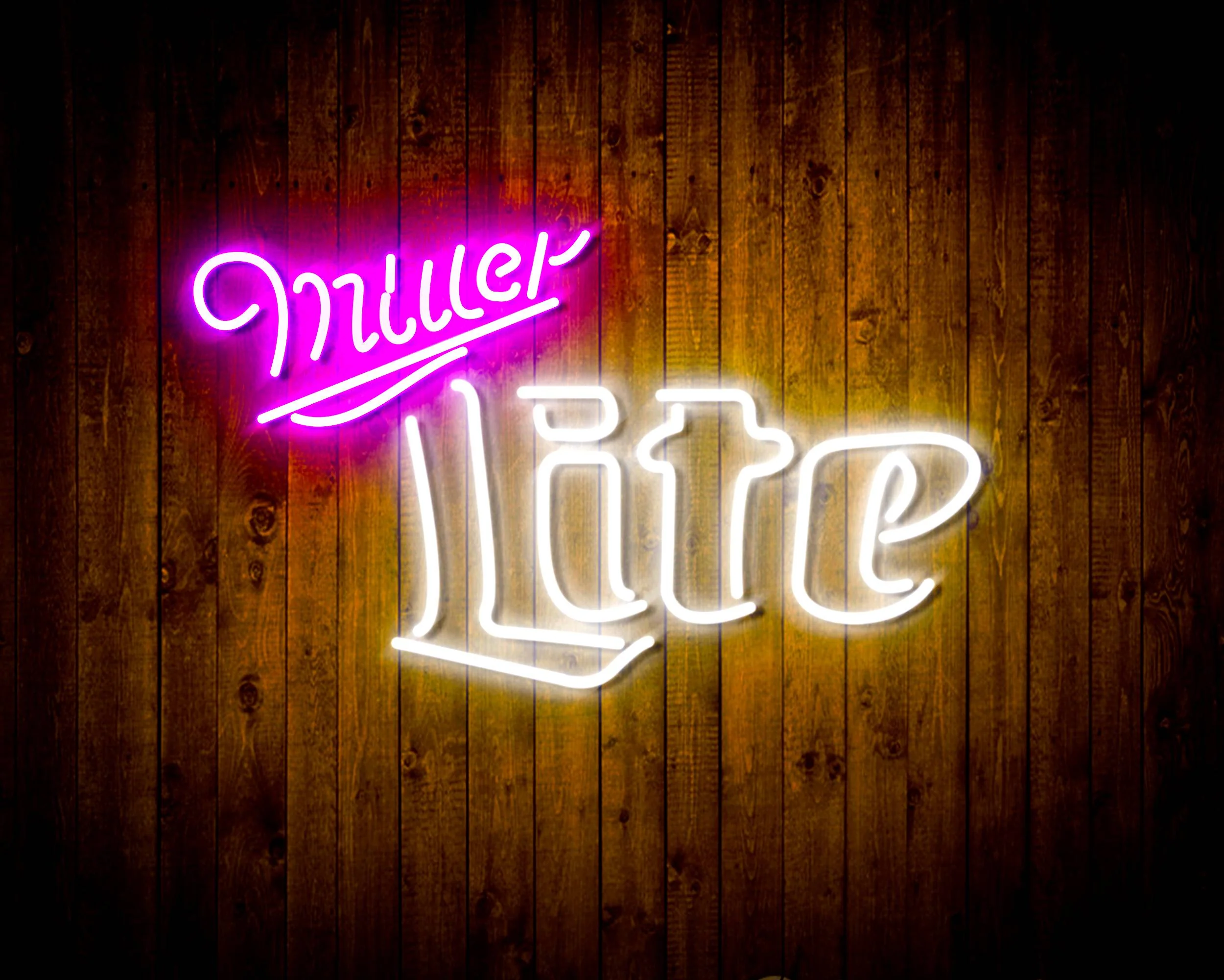 Miller Lite Bar Handmade Neon Flex LED Sign - Image 4