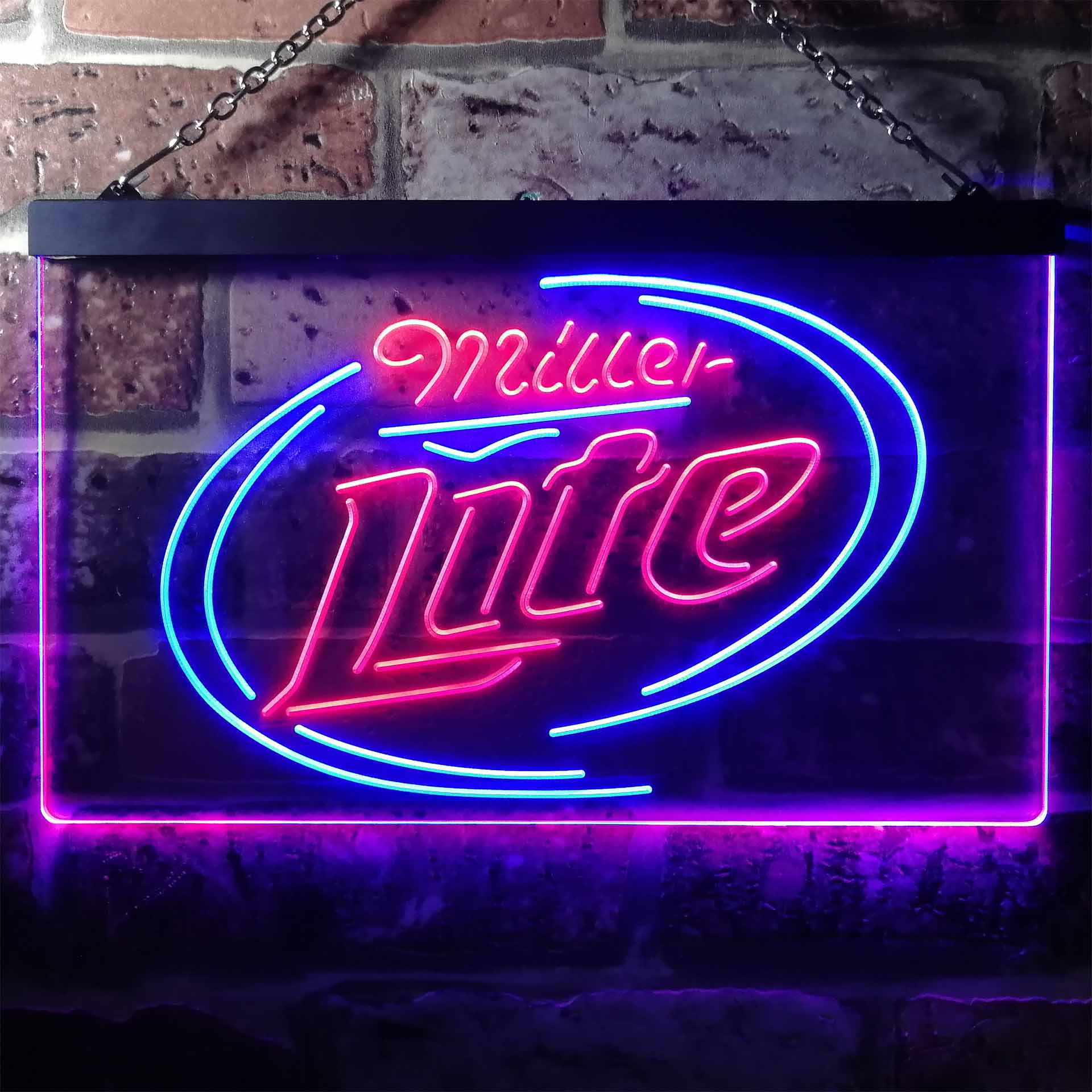 Miller Lite Classic Home Bar Neon Light LED Sign
