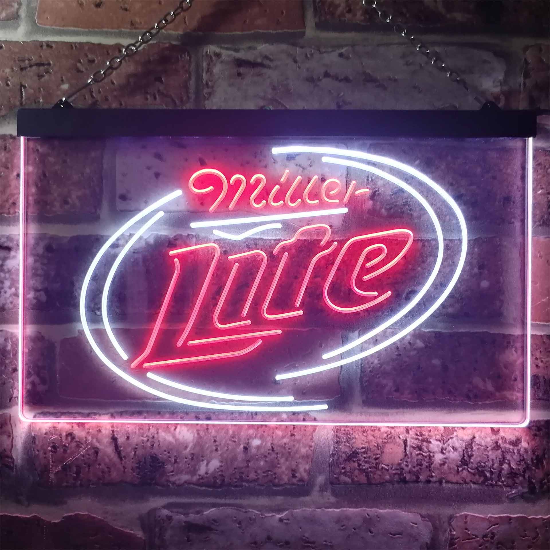 Miller Lite Classic Home Bar Neon Light LED Sign - Image 5