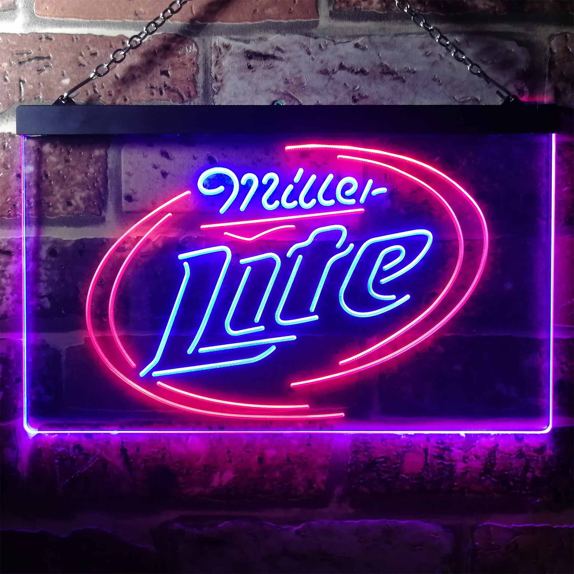 Miller Lite Classic Home Bar Neon Light LED Sign - Image 7