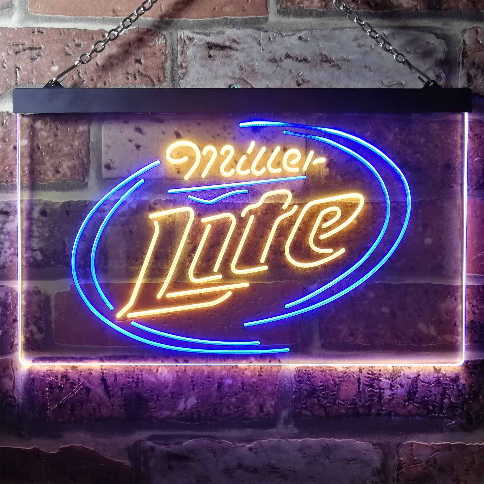 Miller Lite Classic Home Bar Neon Light LED Sign - Image 8