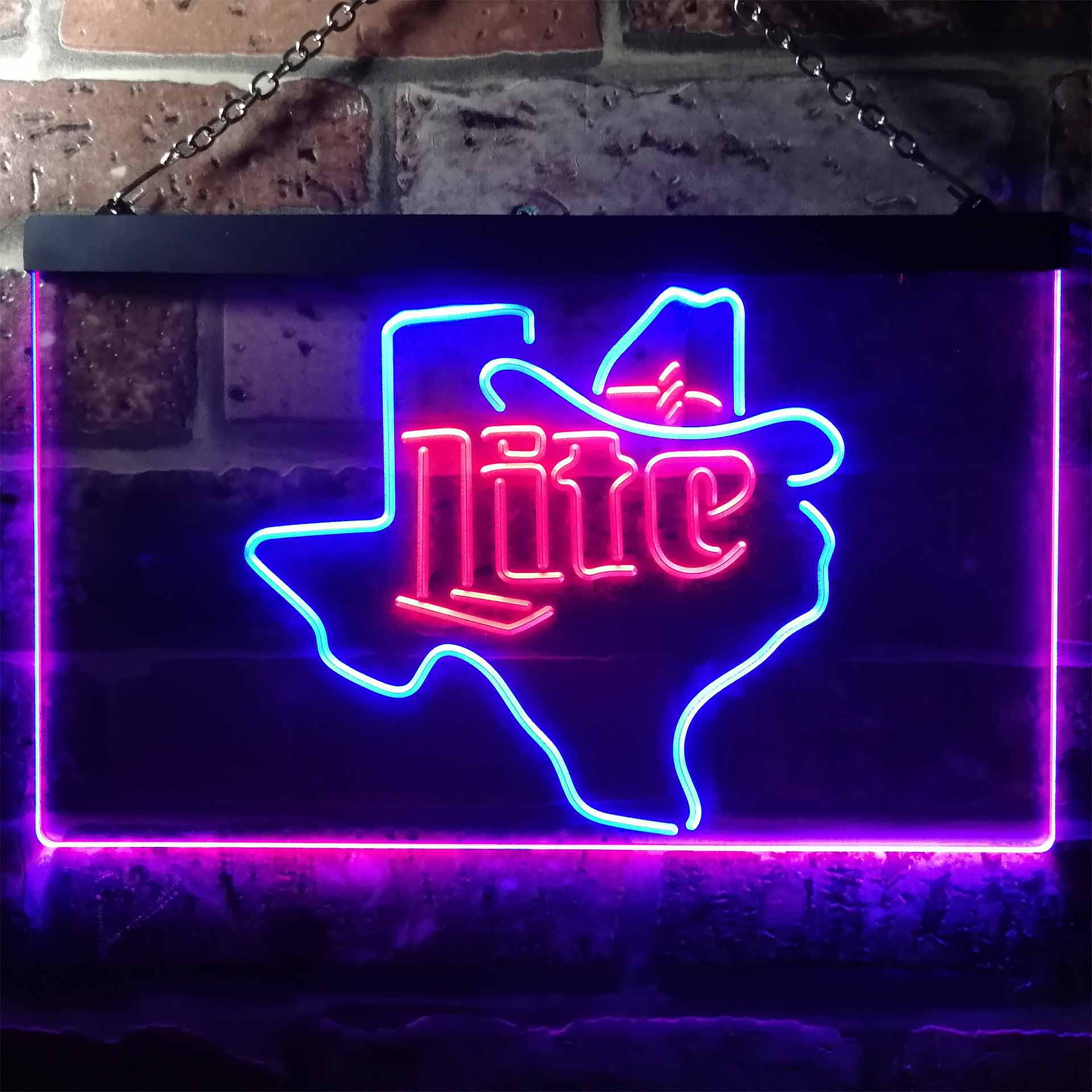 Miller Lite Cowboys Hat Texas Neon-Like LED Sign - Image 12