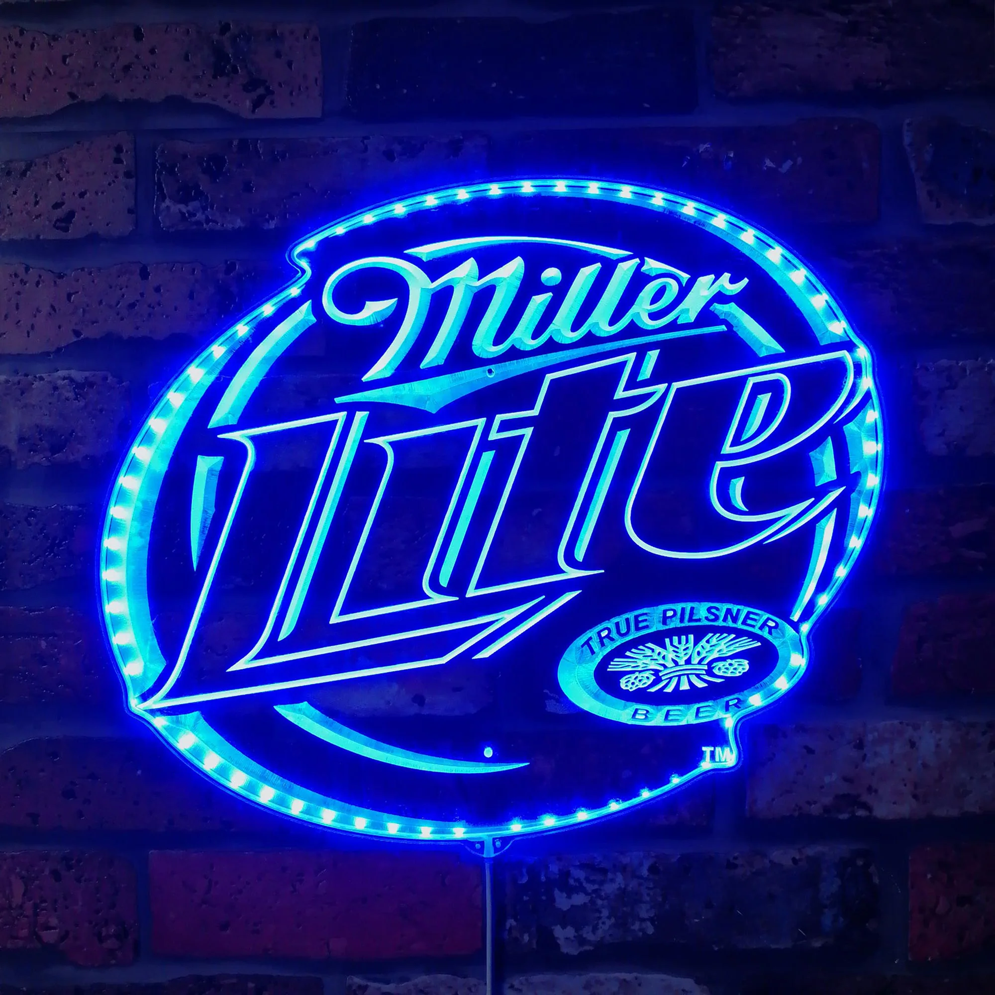 Miller Lite Neon LED Sign with Dynamic RGB Colors - Image 4