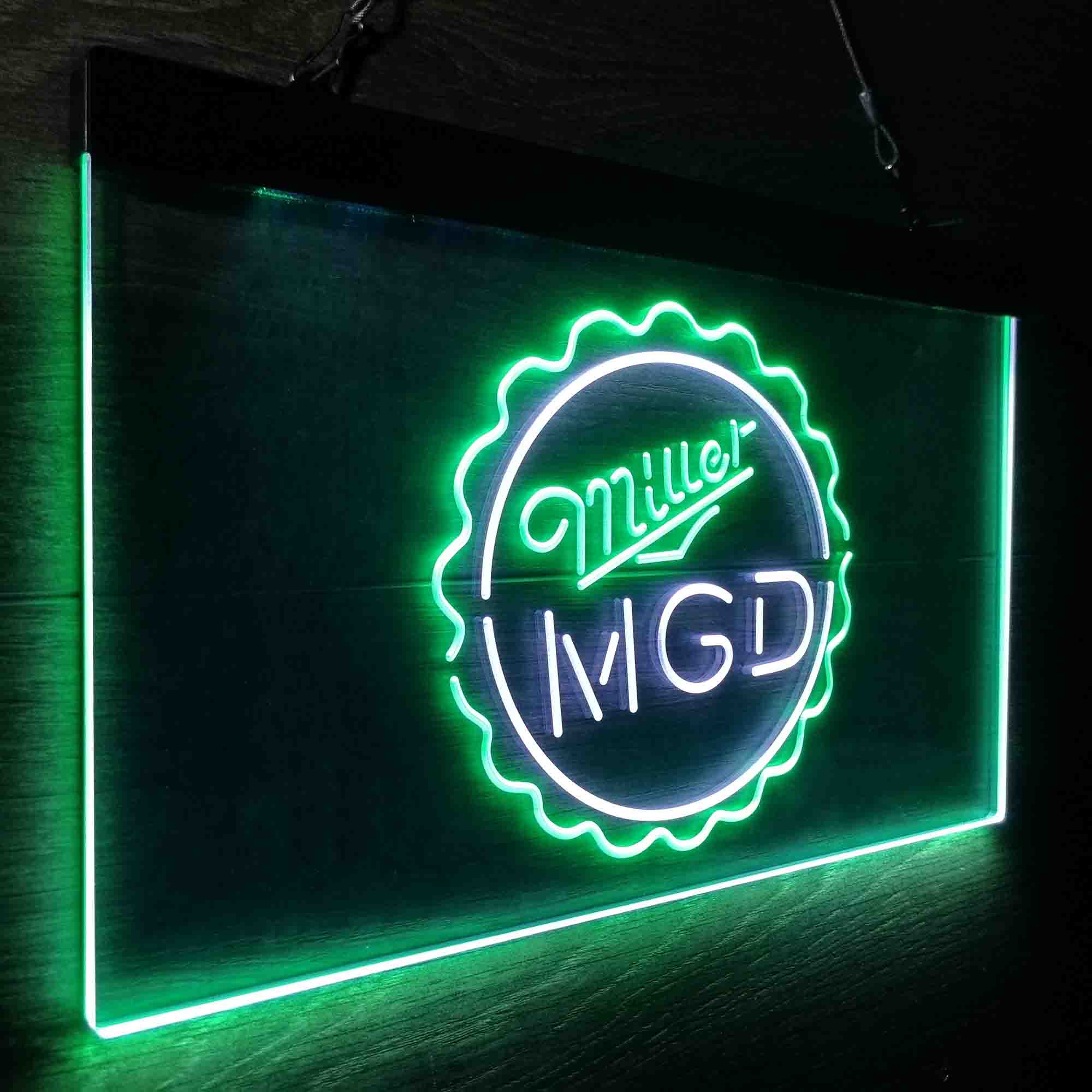 Miller Lite Genuine Draft Bottle Cap Neon-Like LED Sign - Image 14