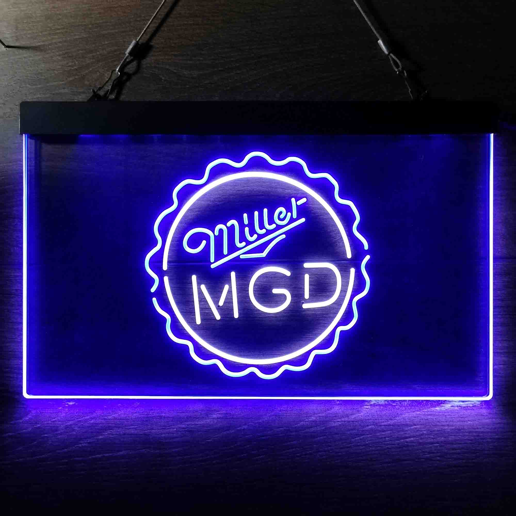 Miller Lite Genuine Draft Bottle Cap Neon-Like LED Sign - Image 9