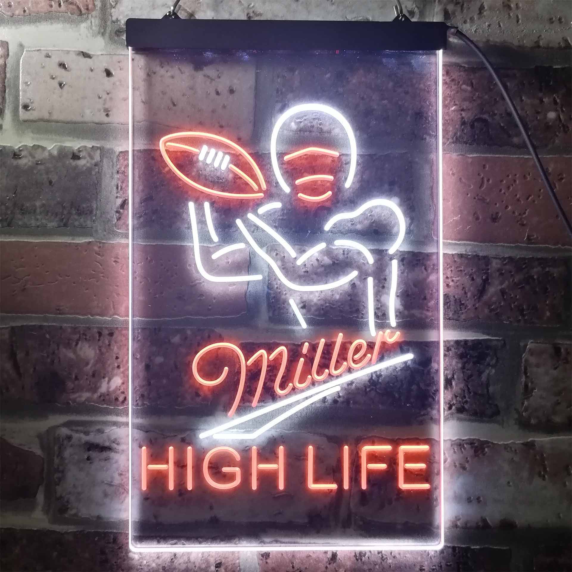 Miller Lite High Life Football Neon-Like LED Sign - Image 9