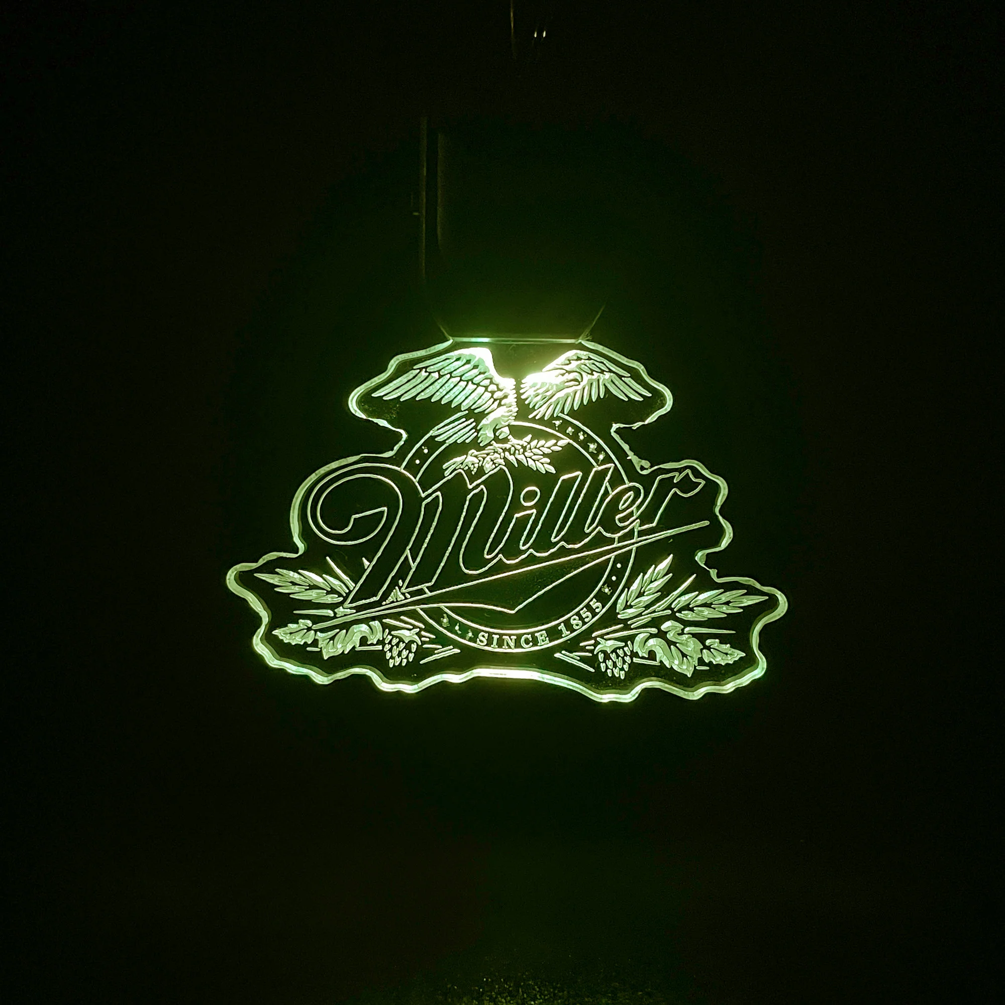 Miller Lite LED Light Acrylic Keychain , Christmas Tree Ornament - Image 5