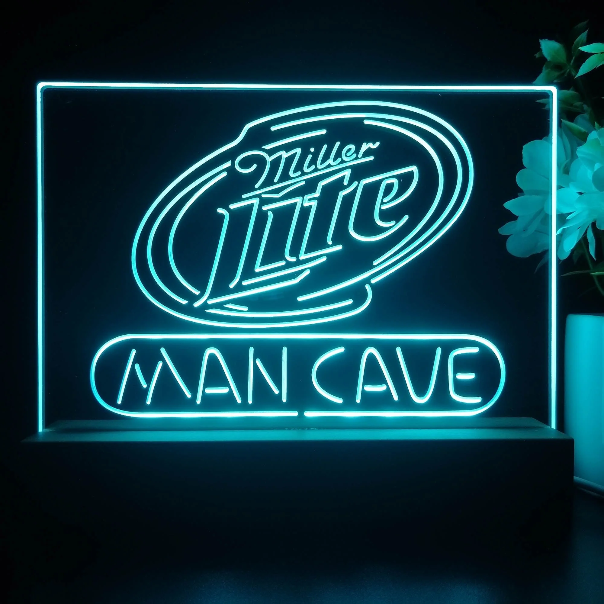 Miller Lite Man Cave Beer Bar Neon Sign Pub Bar Lamp - Image 2
