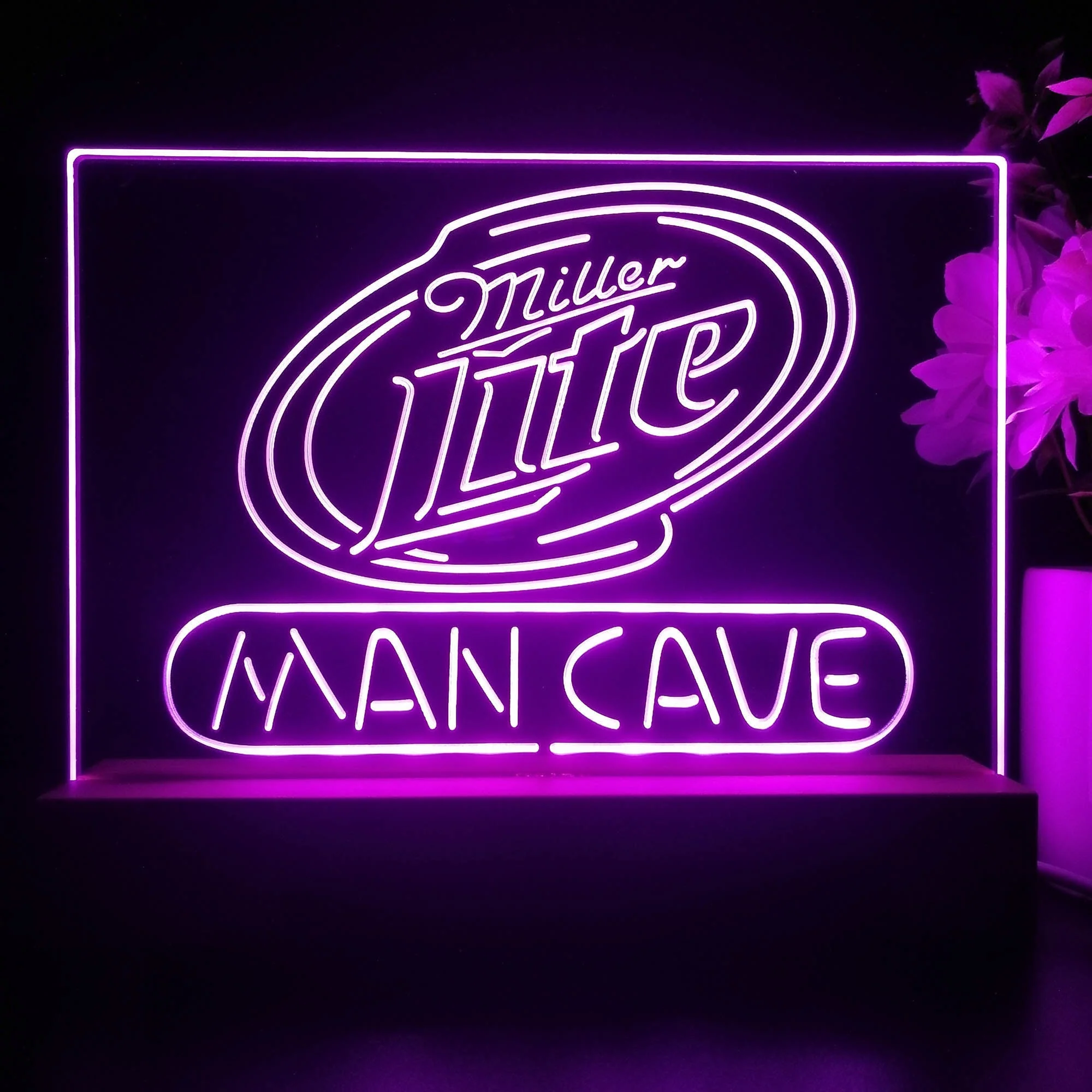 Miller Lite Man Cave Beer Bar Neon Sign Pub Bar Lamp - Image 4