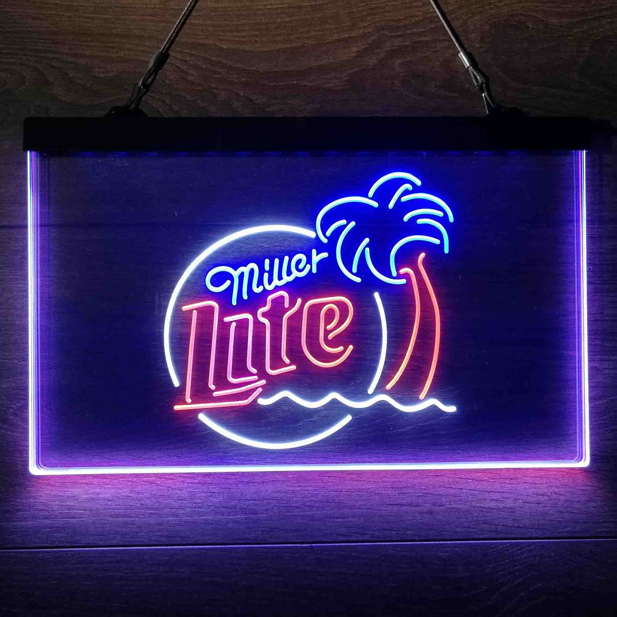 Miller Lite Palm Tree Neon-Like LED Sign - Image 22