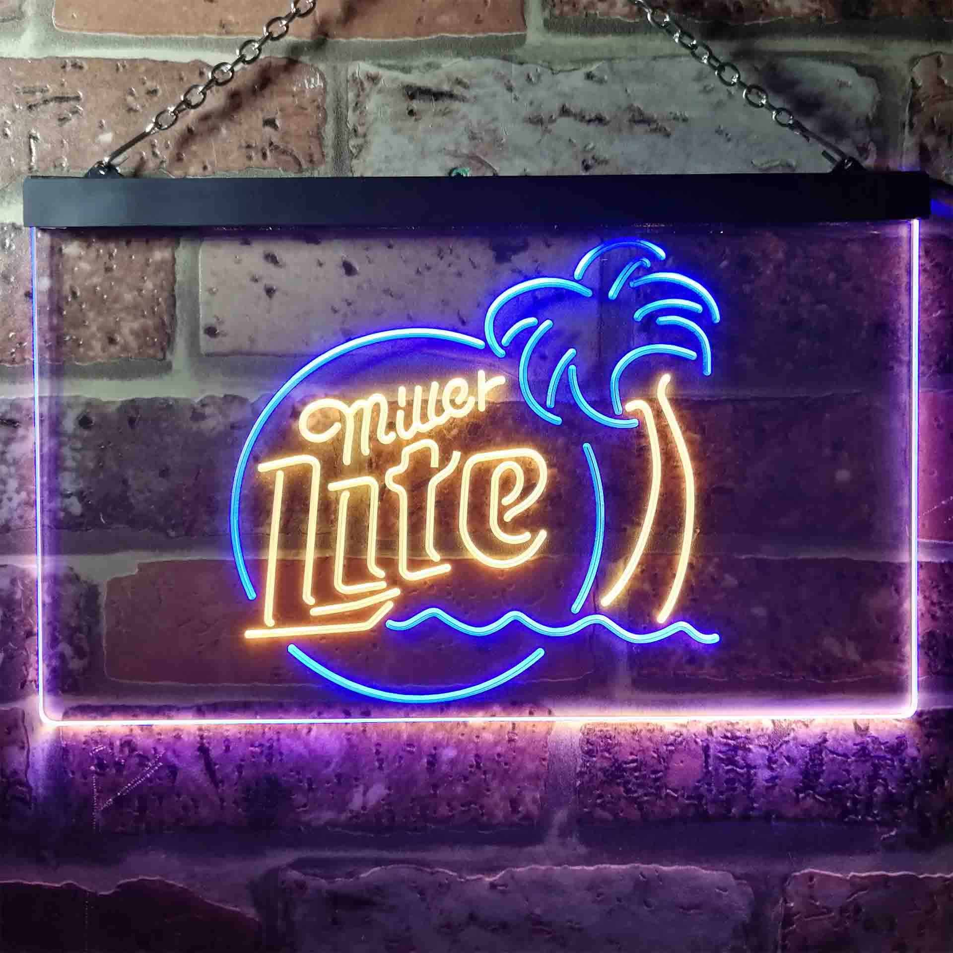 Miller Lite Palm Tree Neon-Like LED Sign - Image 9