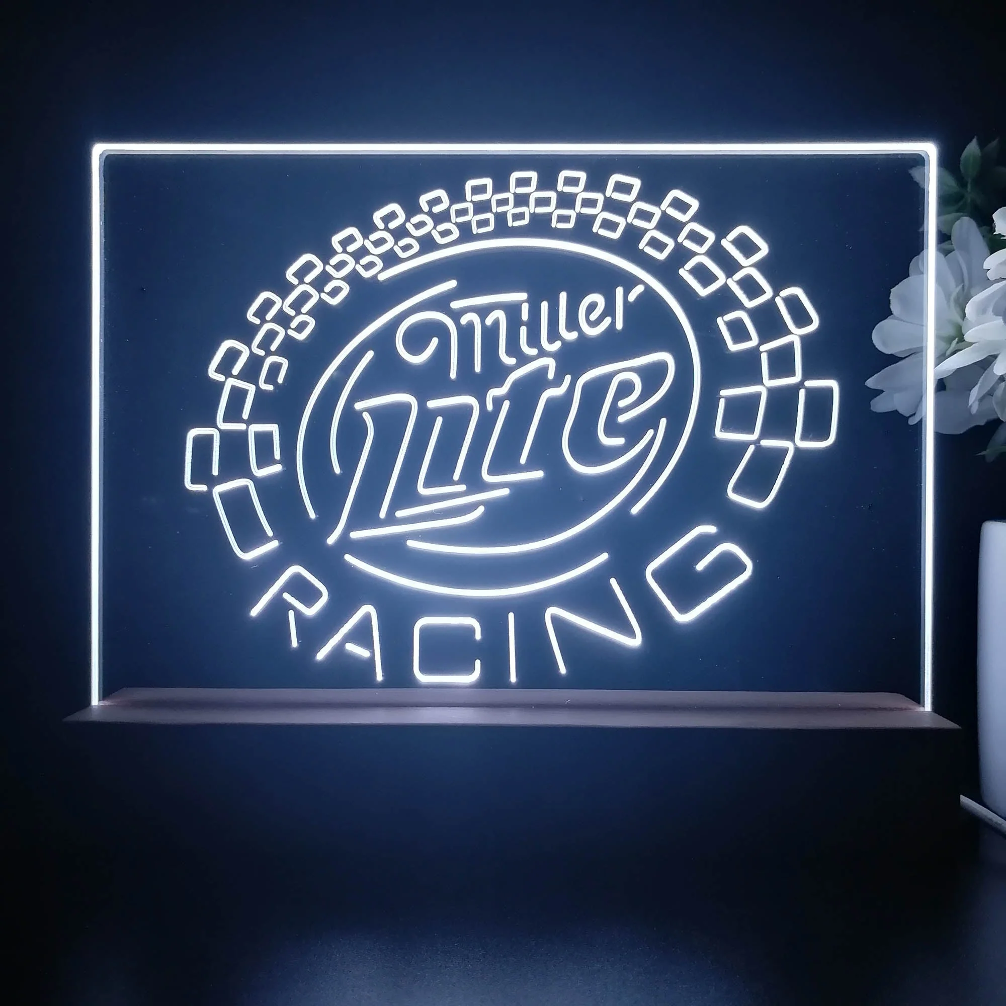 Miller Lite Racing Car 3D Illusion Night Light Desk Lamp - Image 2