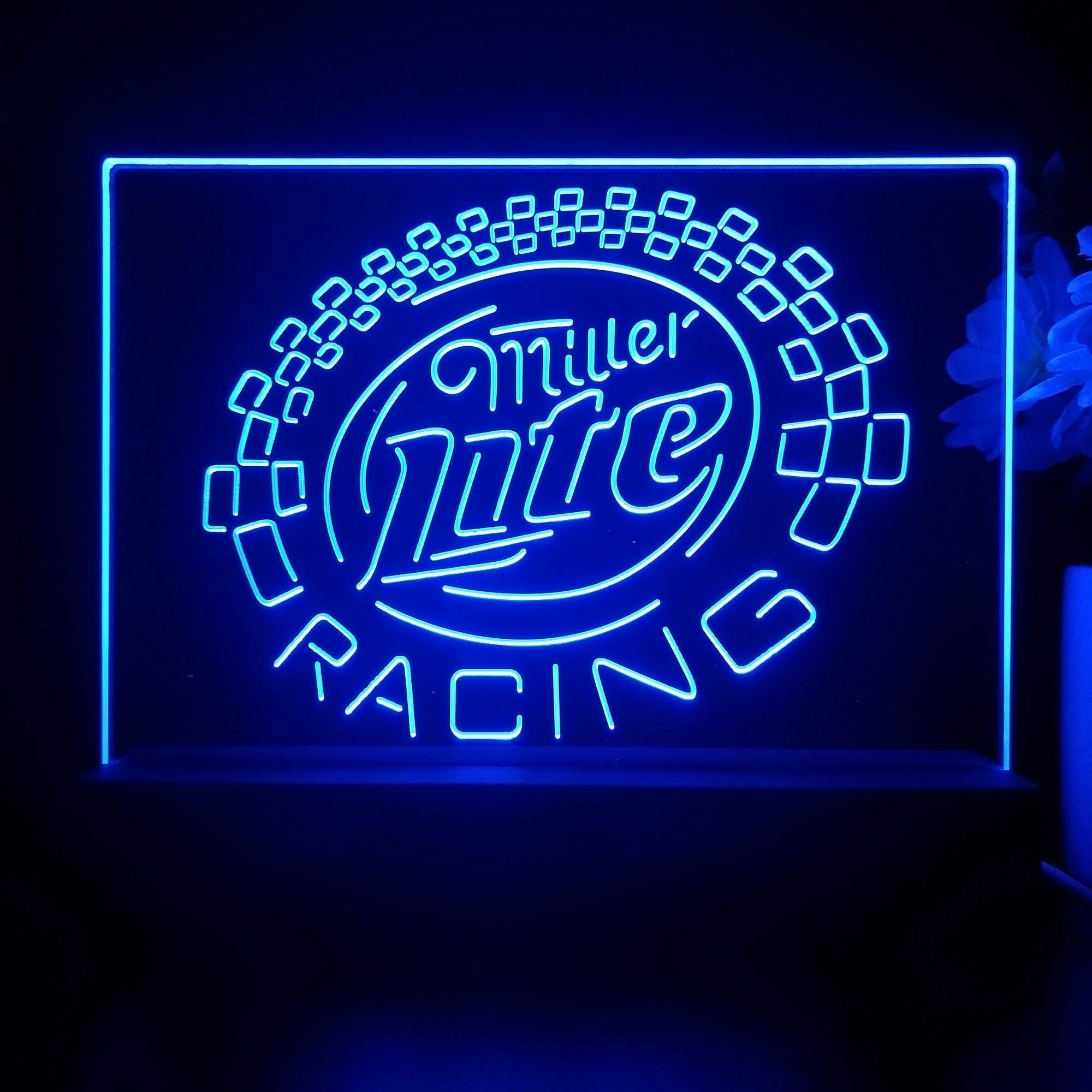 Miller Lite Racing Car 3D Illusion Night Light Desk Lamp - Image 3