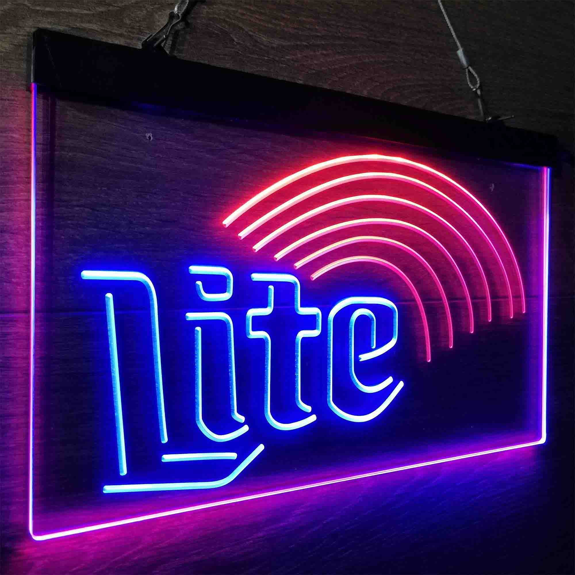 Miller Lite Rainbow Neon-Like LED Sign - Image 23