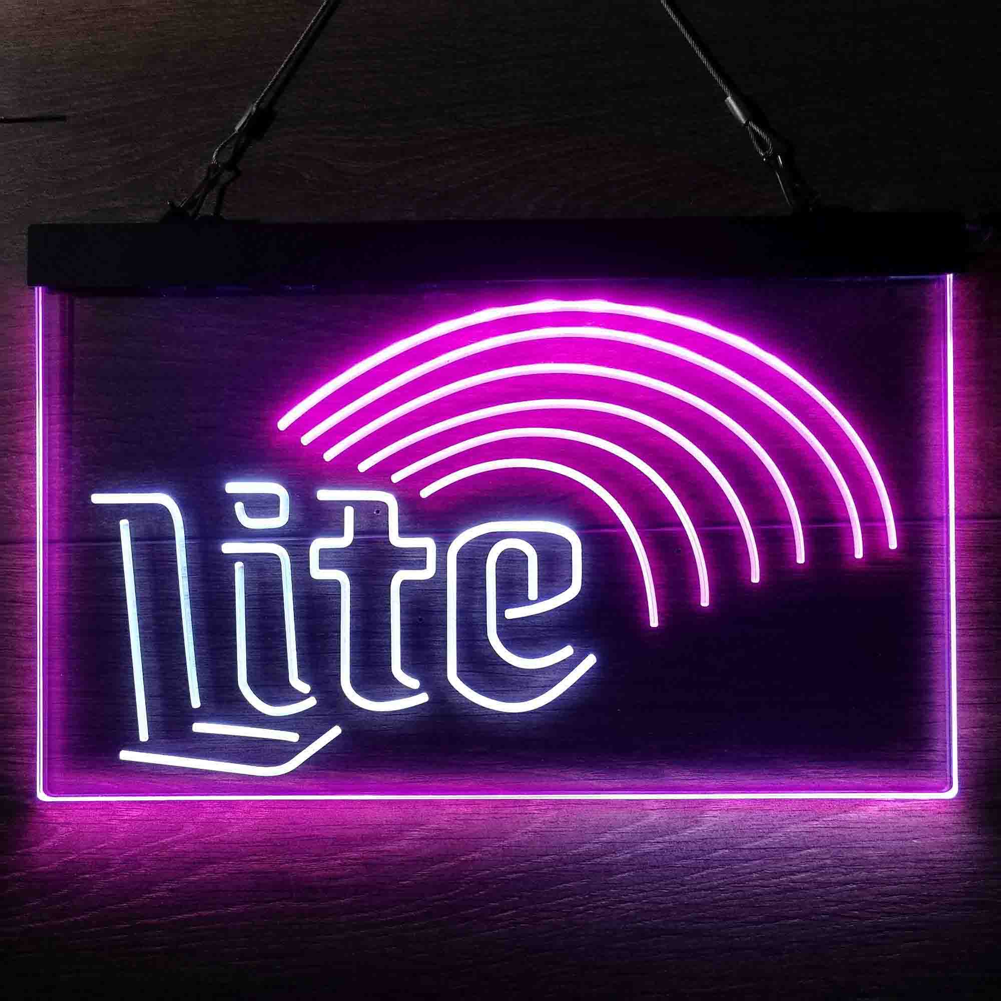 Miller Lite Rainbow Neon-Like LED Sign - Image 3