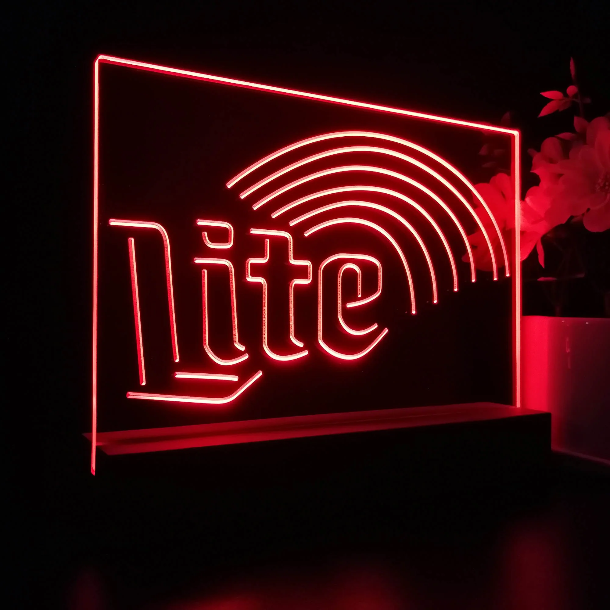 Miller Lite Rainbow Neon Sign Pub Bar Lamp - Image 6