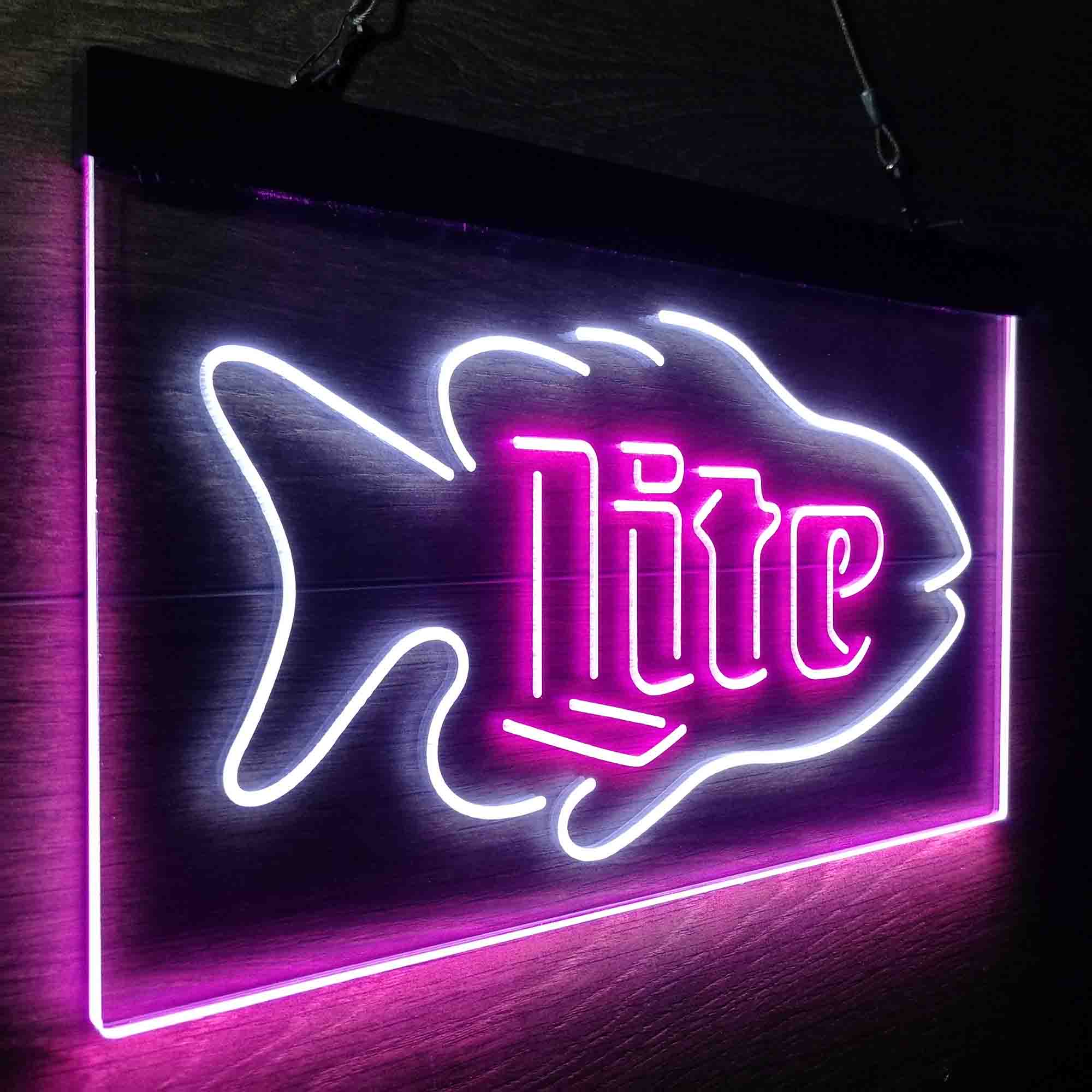 Miller Lite Salmon Fish Neon-Like LED Sign - Image 21