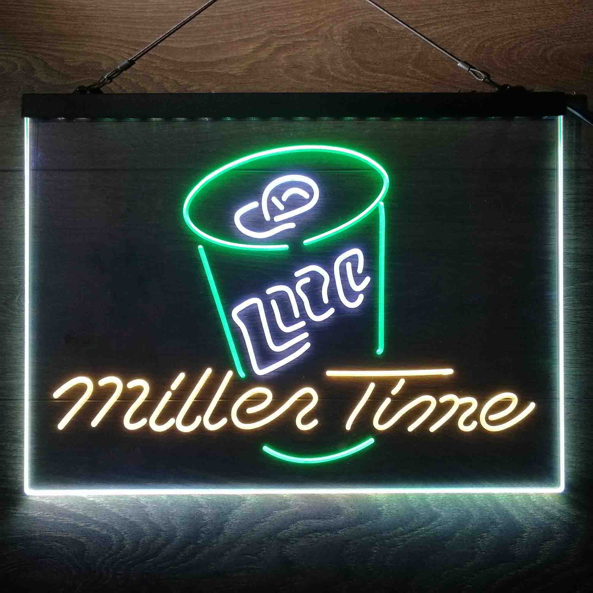 Miller Lite Time Can Neon 3-Color LED Sign - Image 8