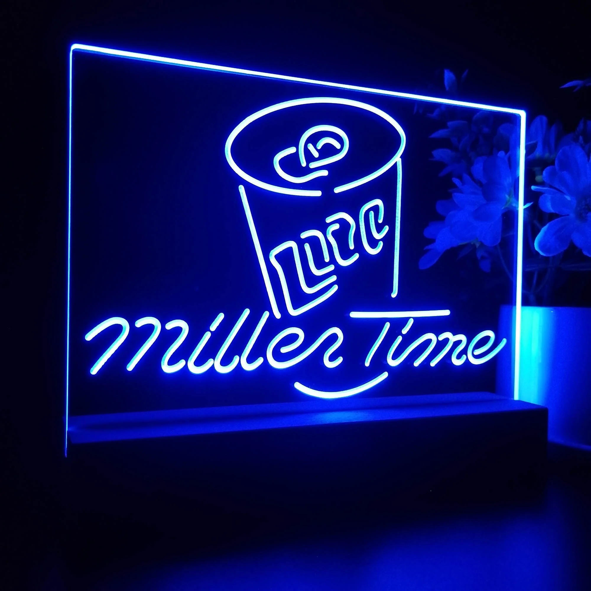Miller Lite Time Can Neon Sign Pub Bar Lamp - Image 6