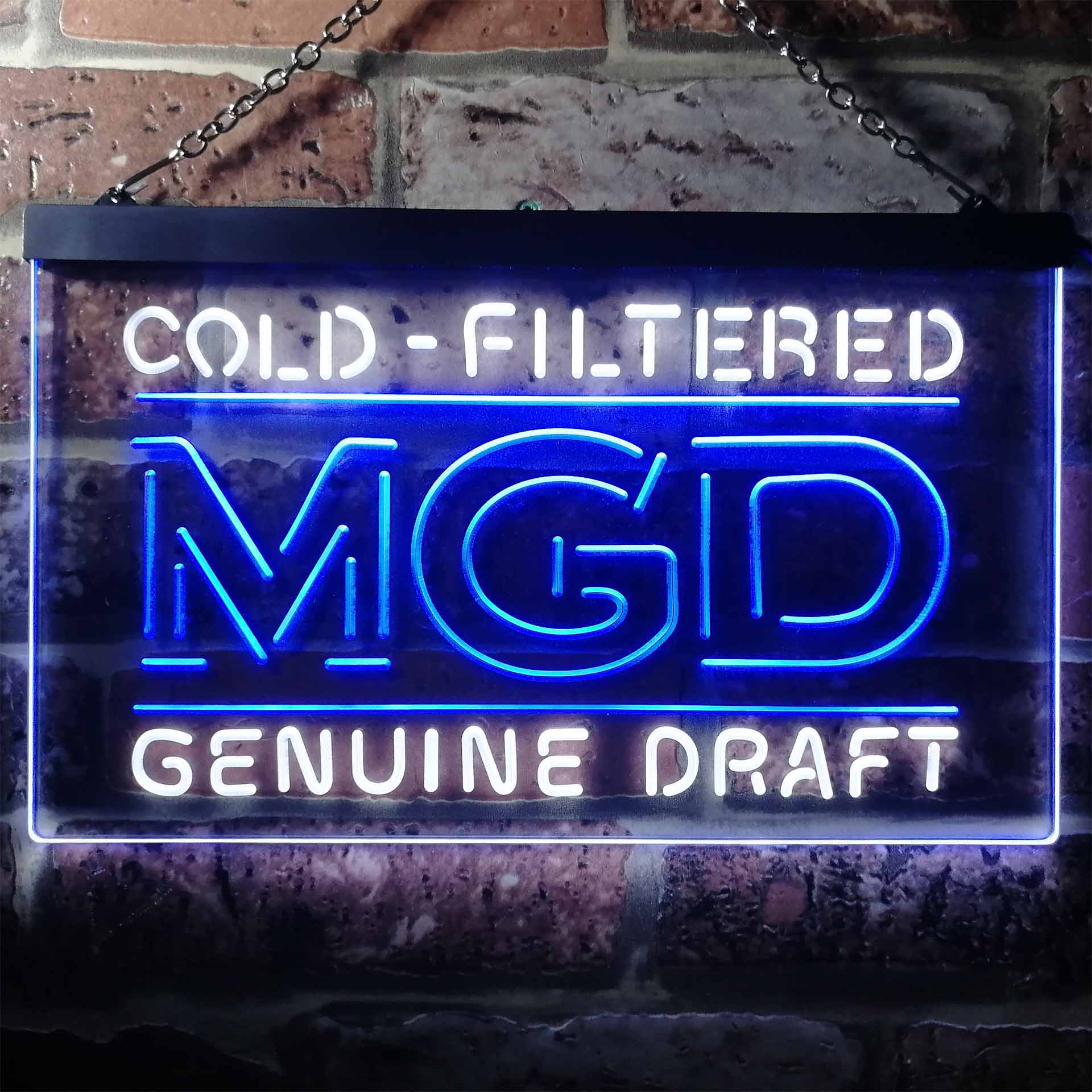 Miller MGD Genuine Draft Home Bar Neon Light LED Sign - Image 11