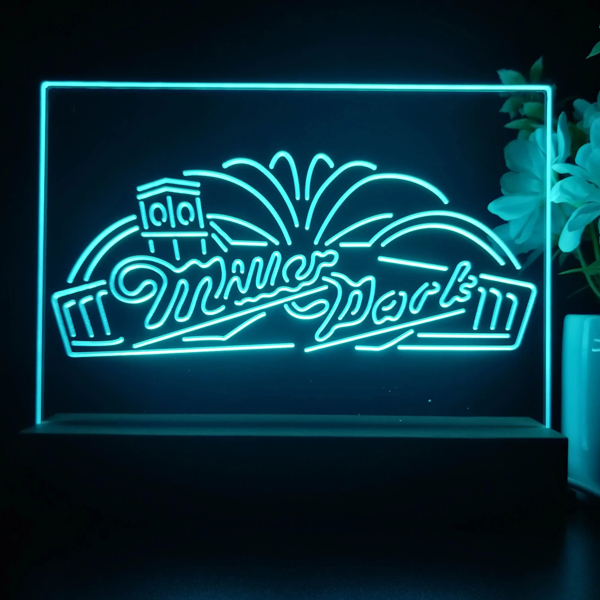Miller Park Beer Neon Sign Pub Bar Lamp - Image 2
