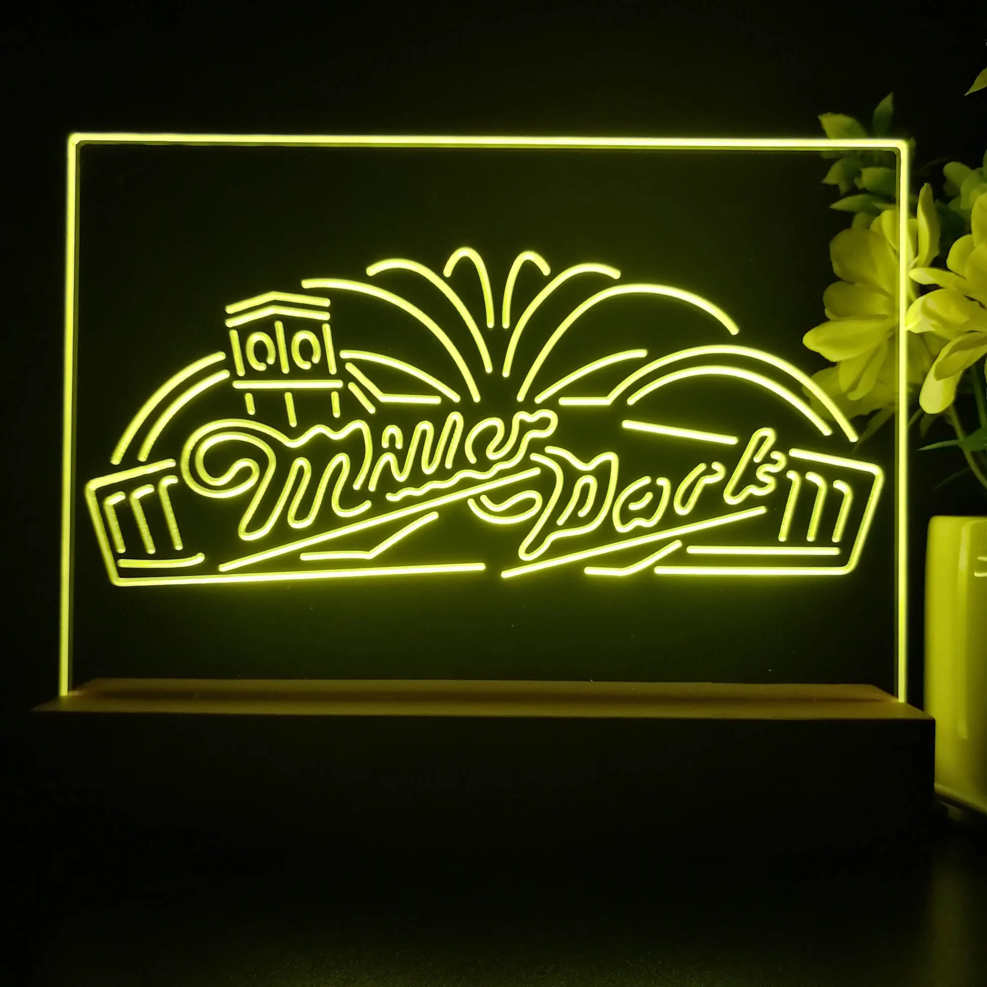 Miller Park Beer Neon Sign Pub Bar Lamp - Image 3