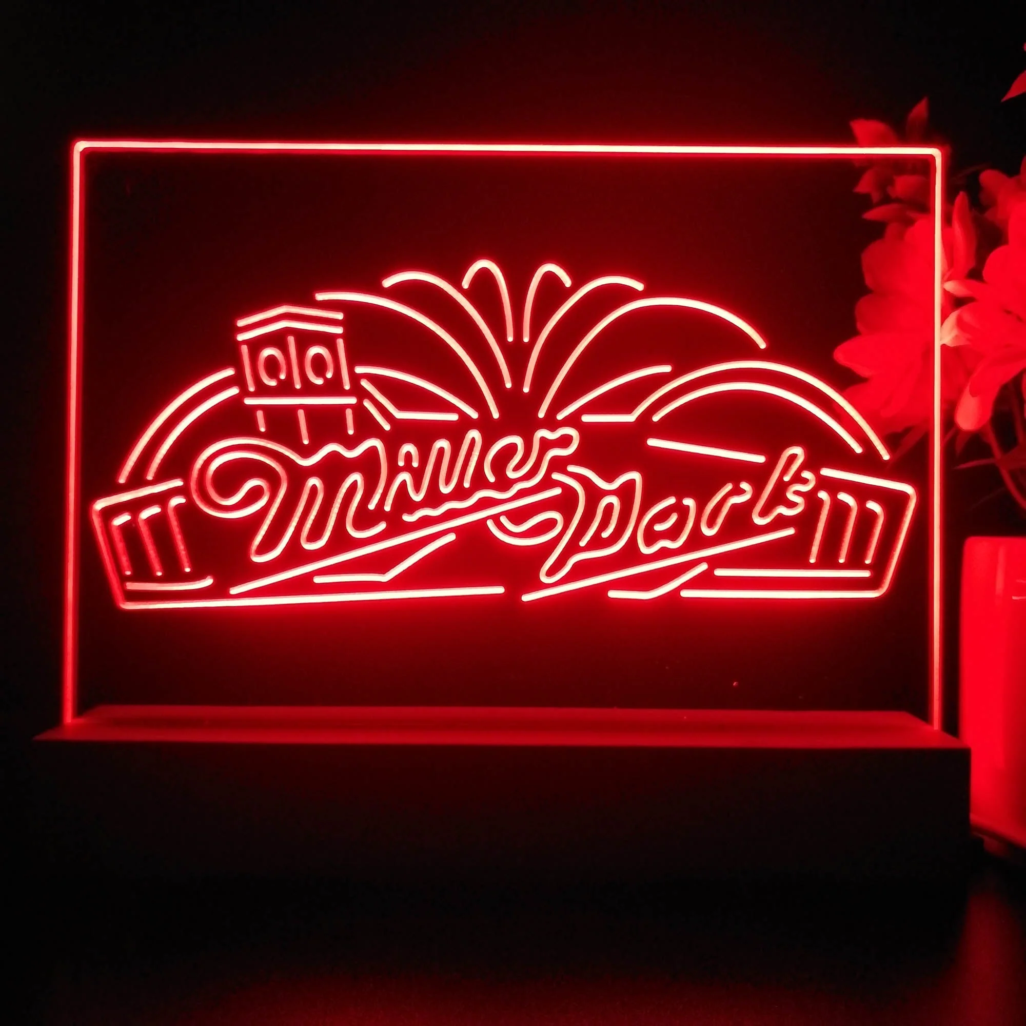 Miller Park Beer Neon Sign Pub Bar Lamp - Image 4