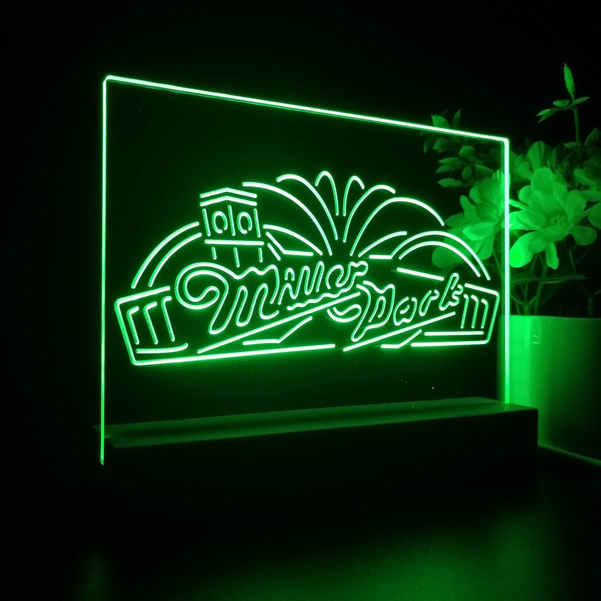 Miller Park Beer Neon Sign Pub Bar Lamp - Image 5