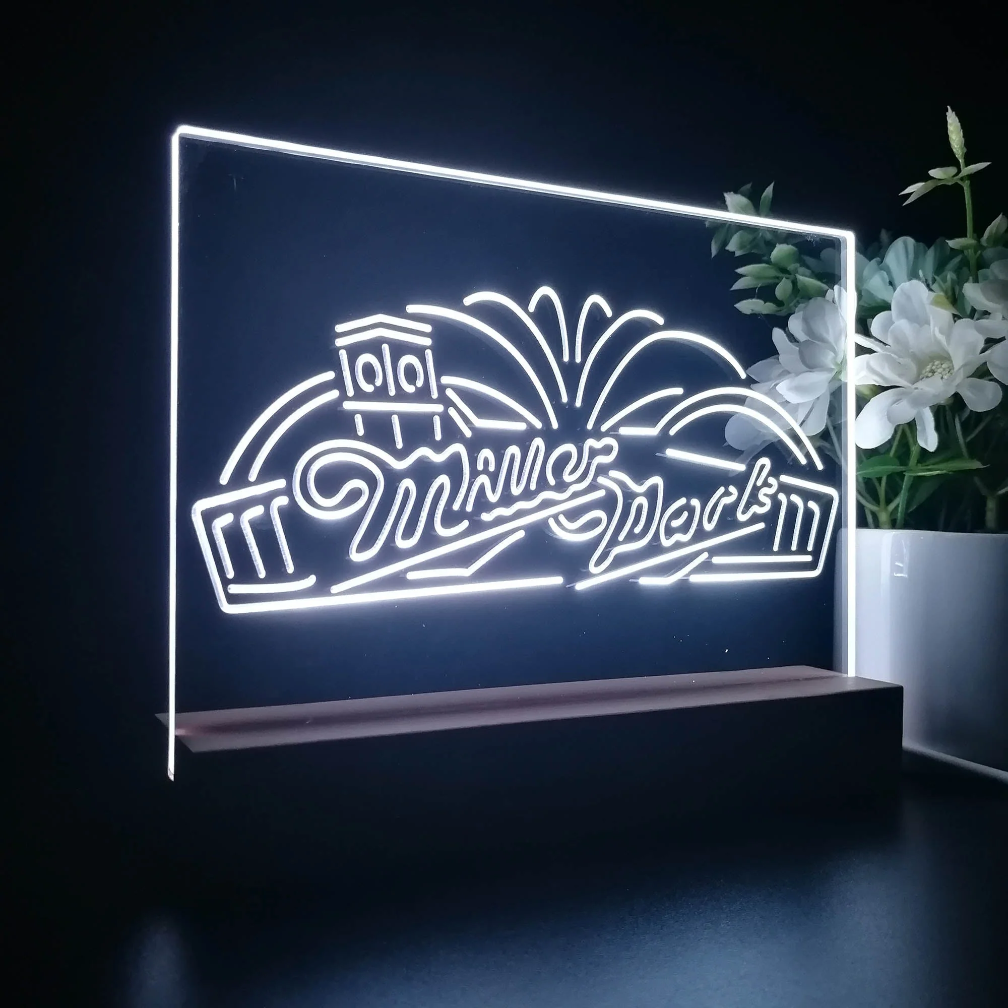 Miller Park Beer Neon Sign Pub Bar Lamp - Image 6