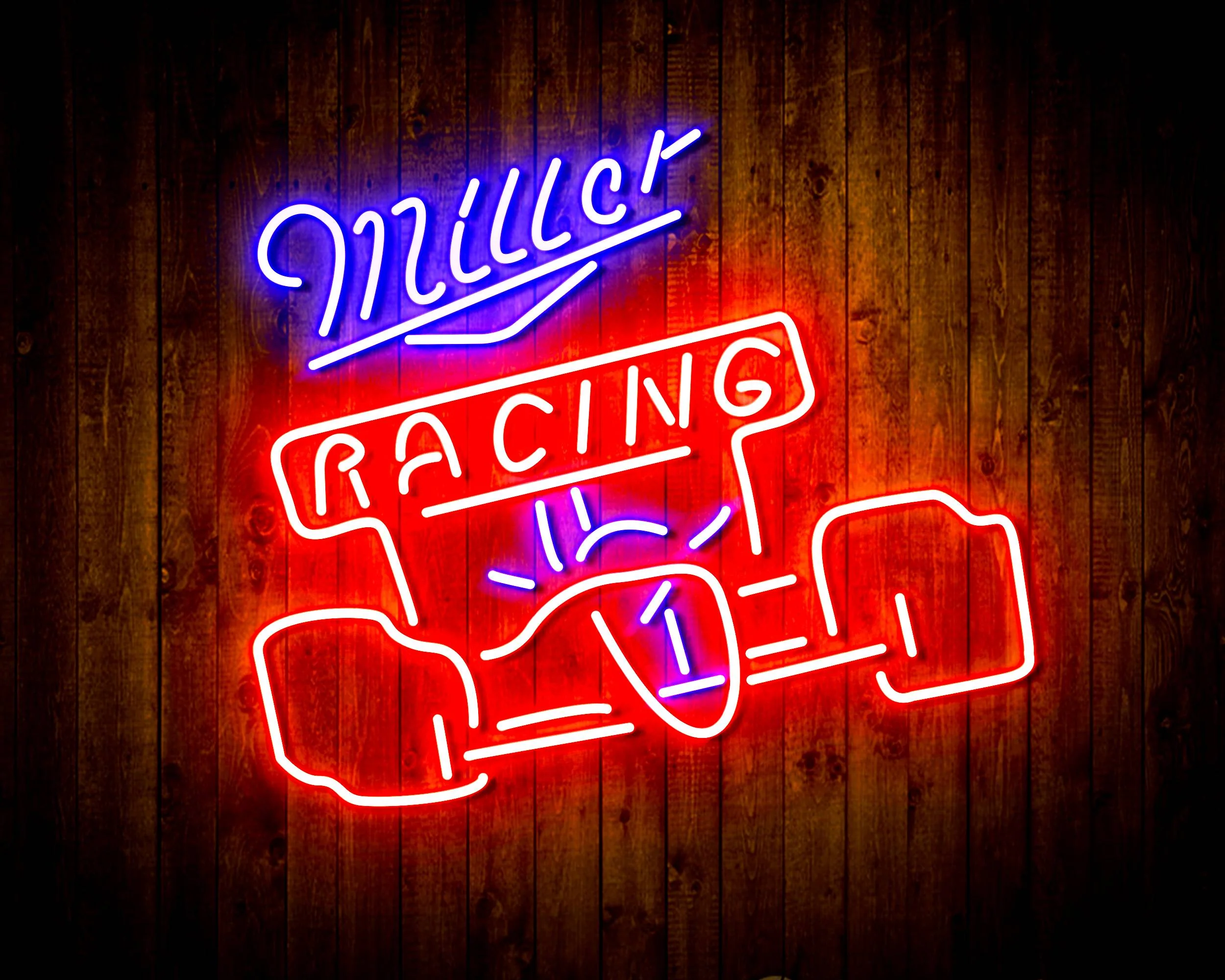 Miller Race Car Handmade Neon Flex LED Sign - Image 10