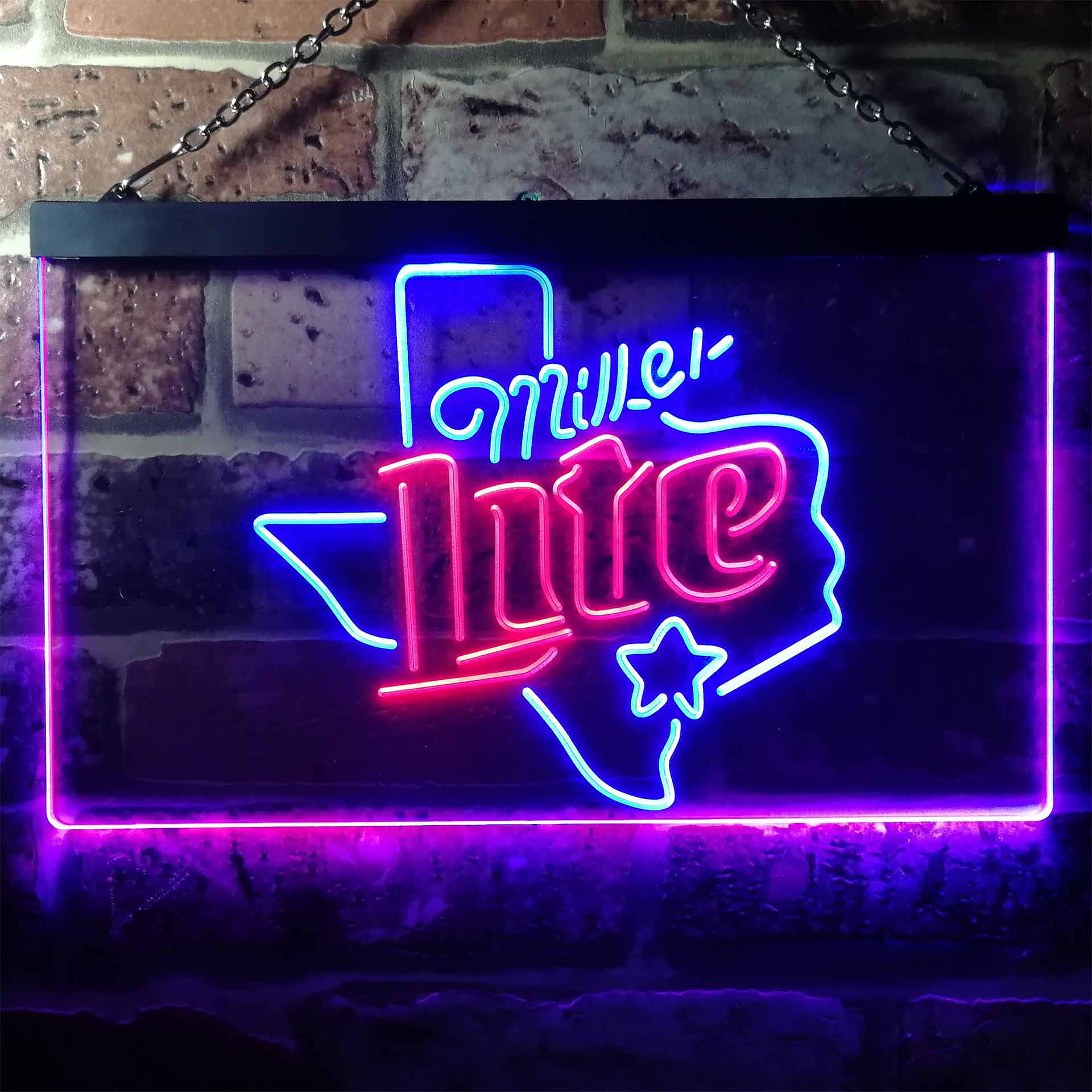 Miller Star Texas Beer Neon-Like LED Sign - Image 3
