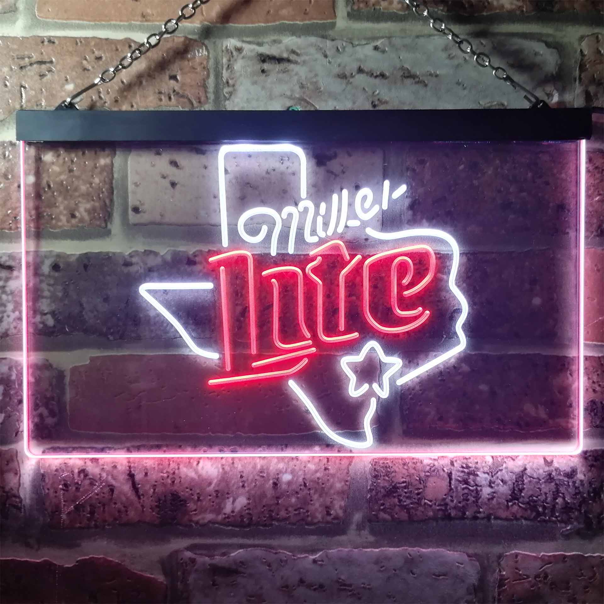 Miller Star Texas Beer Neon-Like LED Sign - Image 4