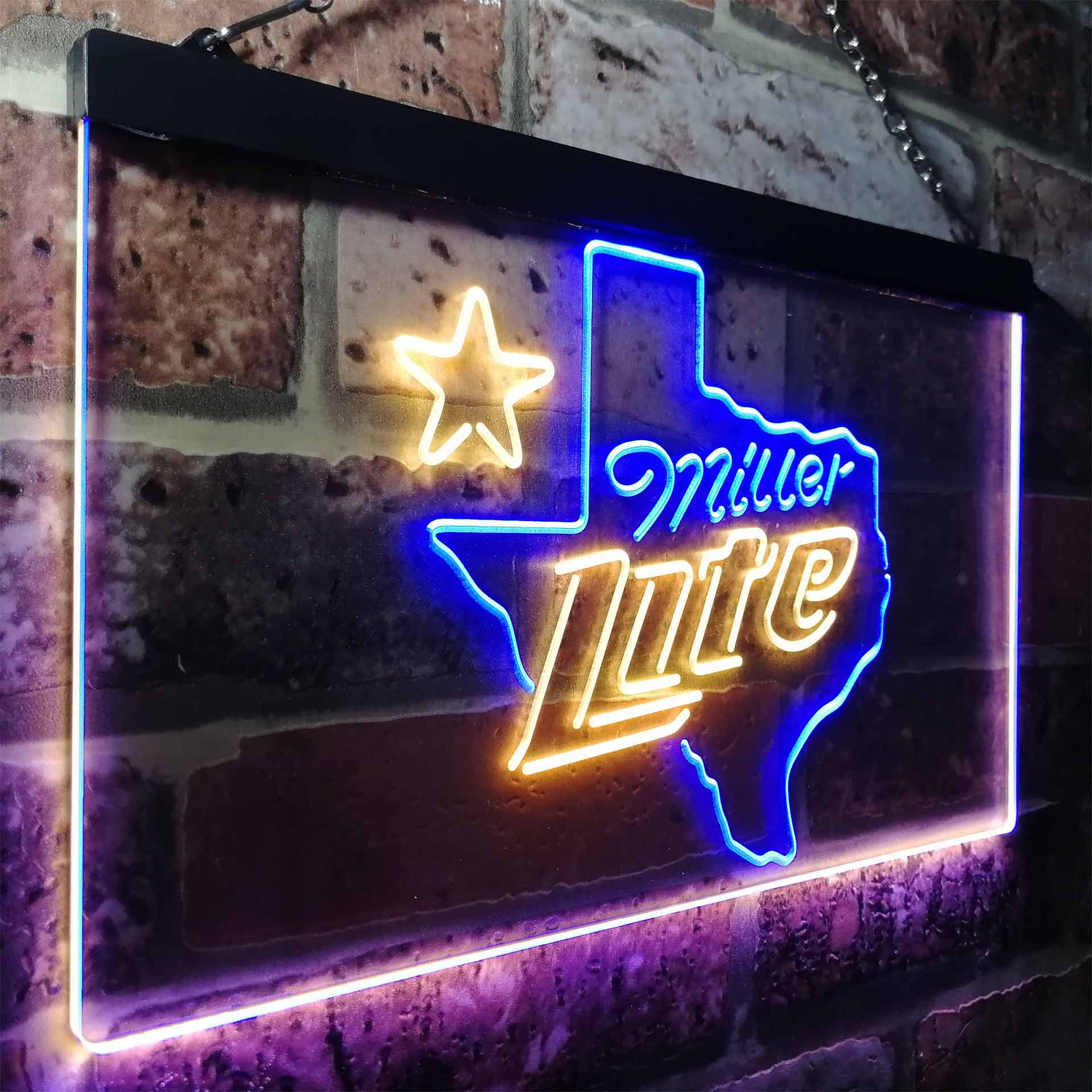 Miller Texas Star Beer Neon-Like LED Sign - Image 22